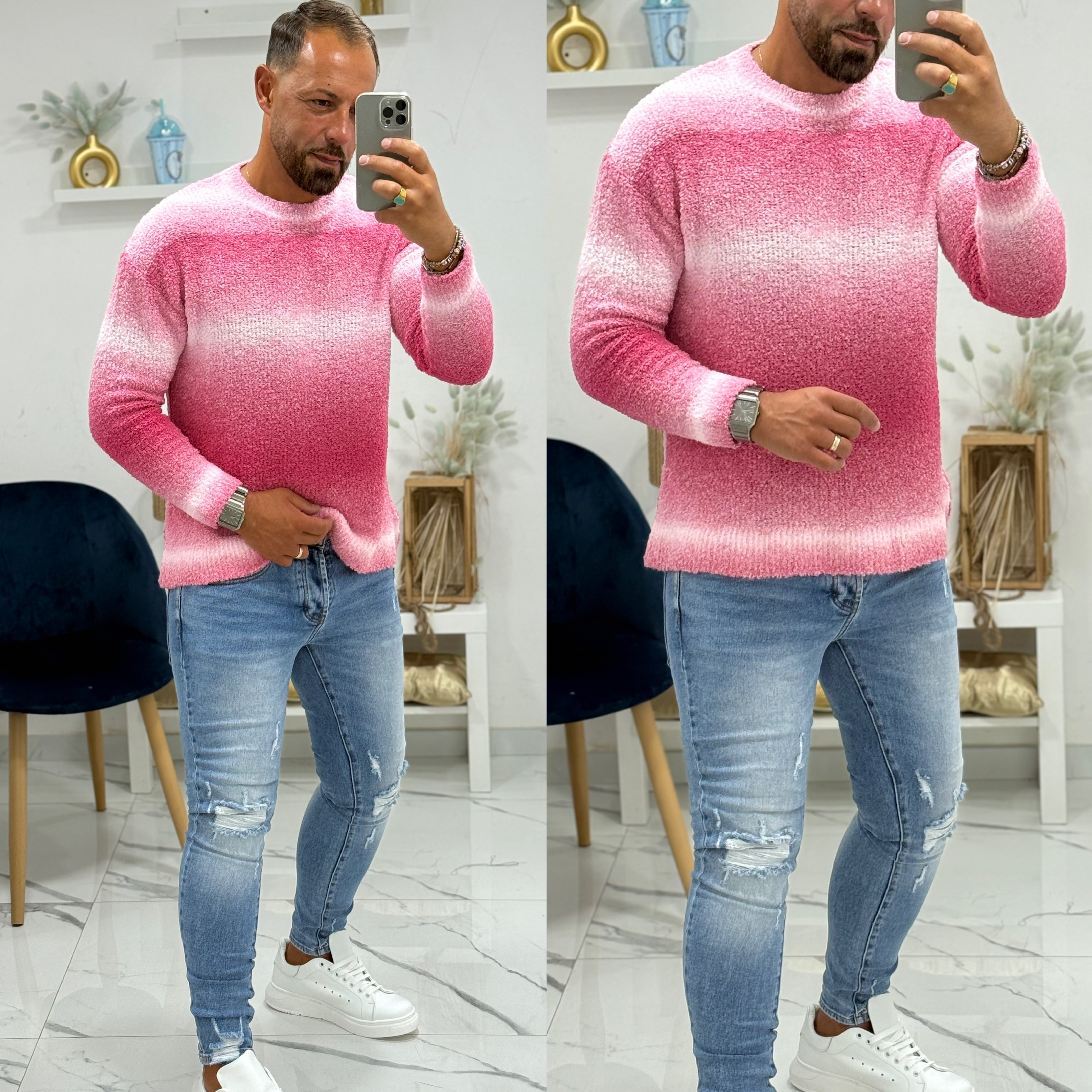 Maglione limited sfumato slim boucle’