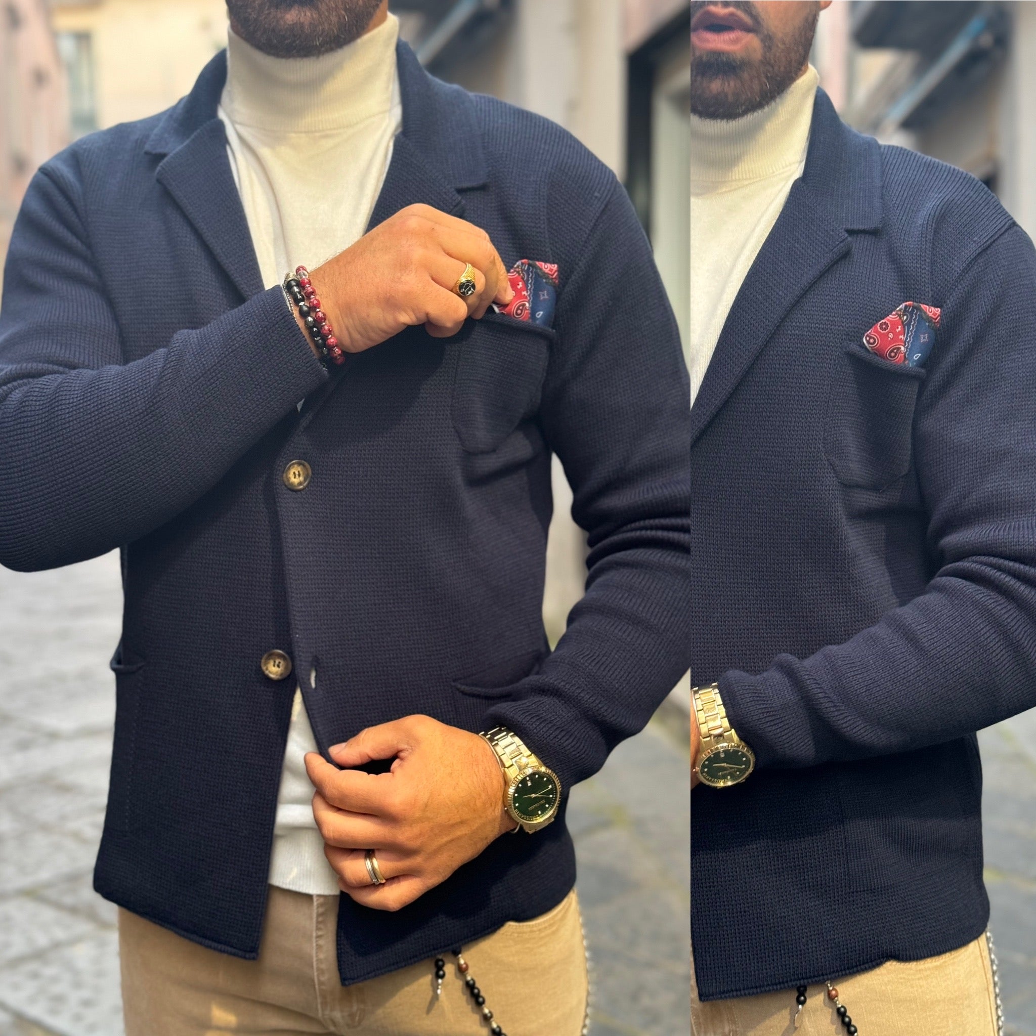 Giacca con Pochette cardigan Capri