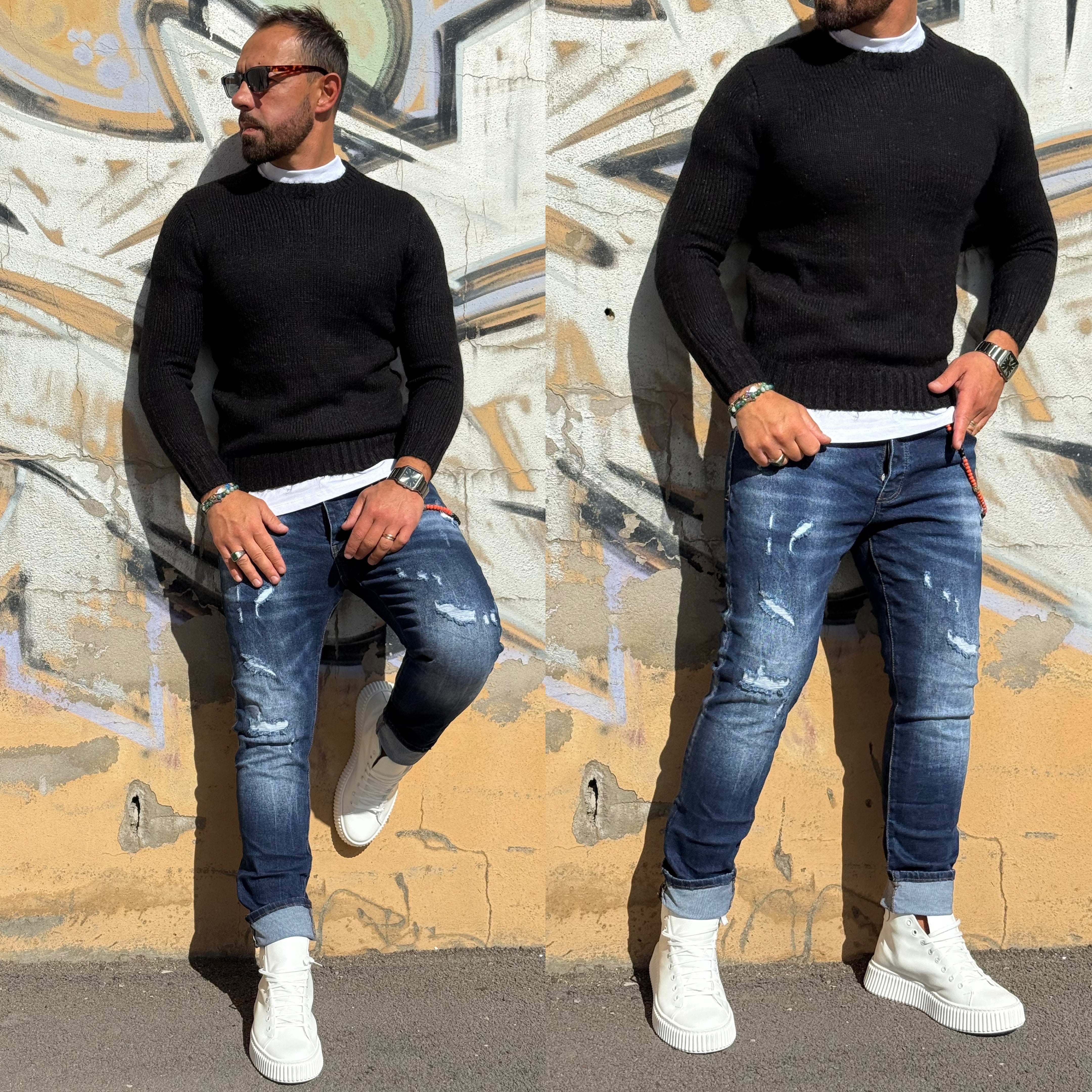 Maglione morbidissimo girocollo overd