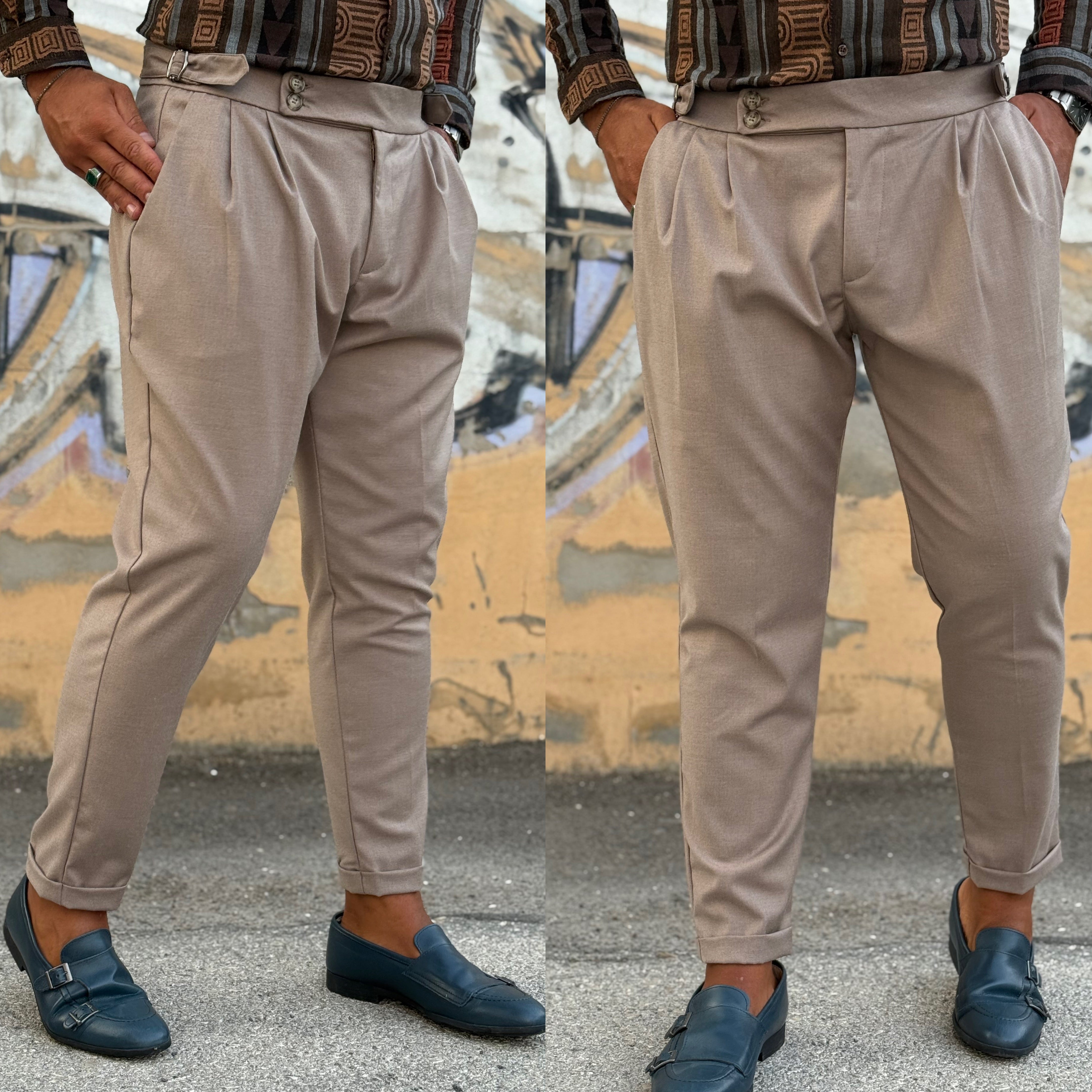 Pantalone vita alta tibia laterale Milan