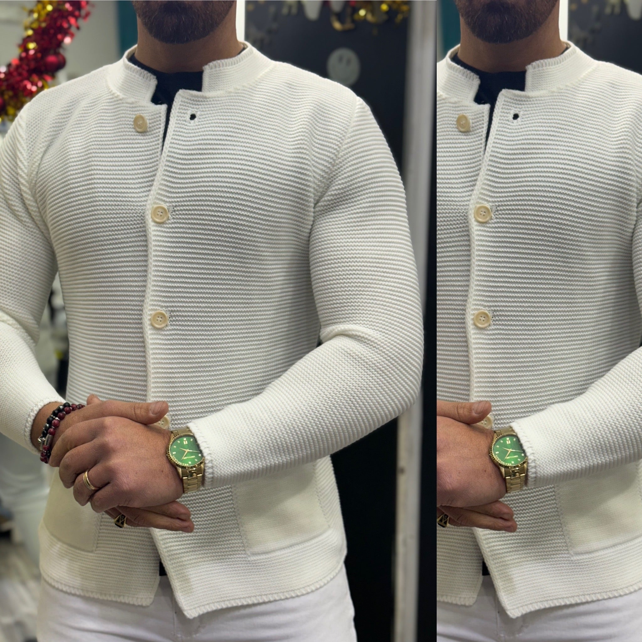 Cardigan coreano Slim italian