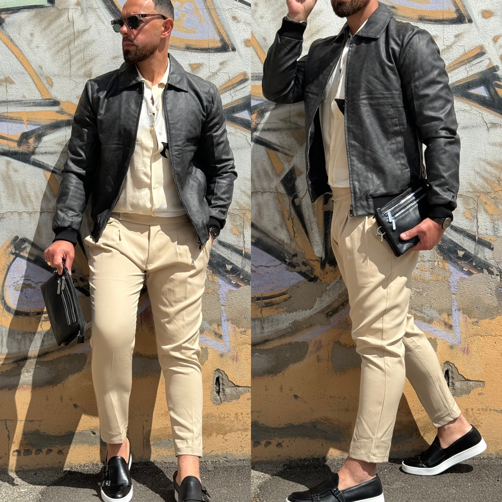 Giubbino in ecopelle bomberino modello Zara