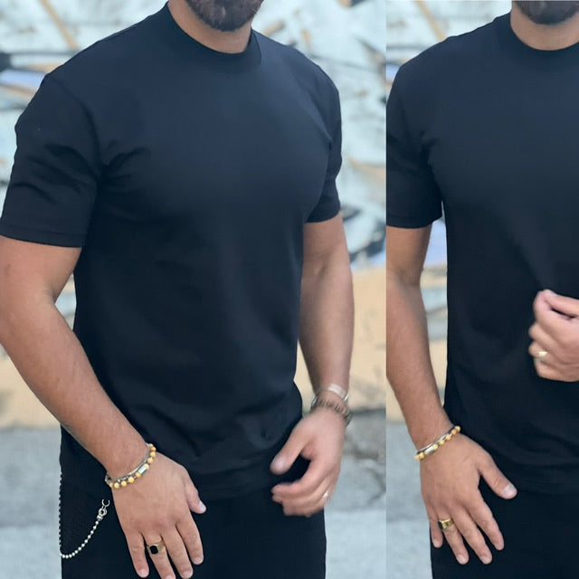 T-shirt mezzocollo manica corta Street