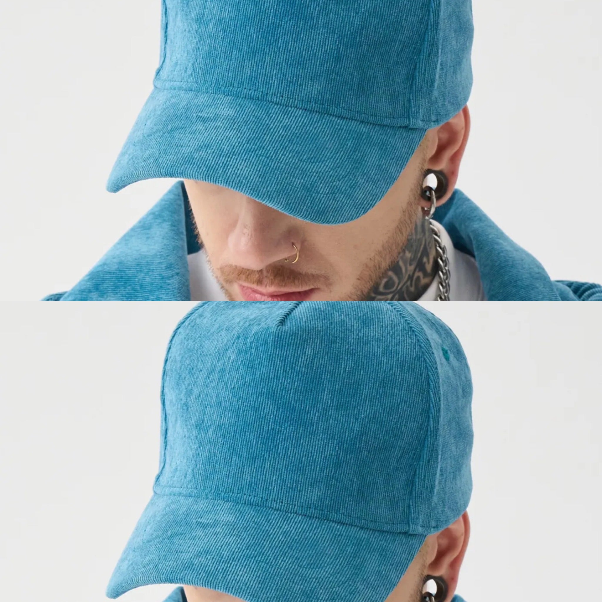 Cappello in vellutino leggero visiera boys