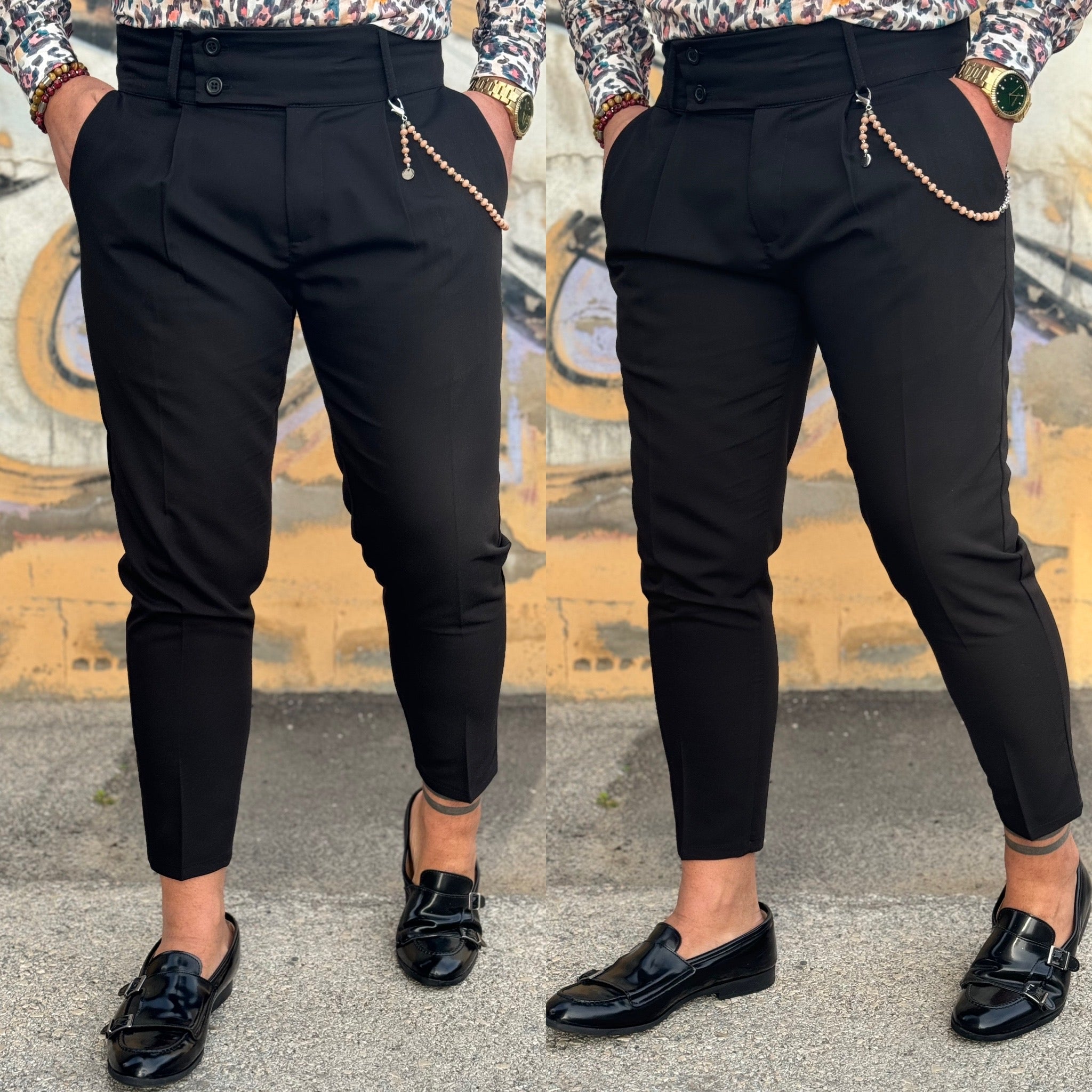 Camicia collo francese Leopard