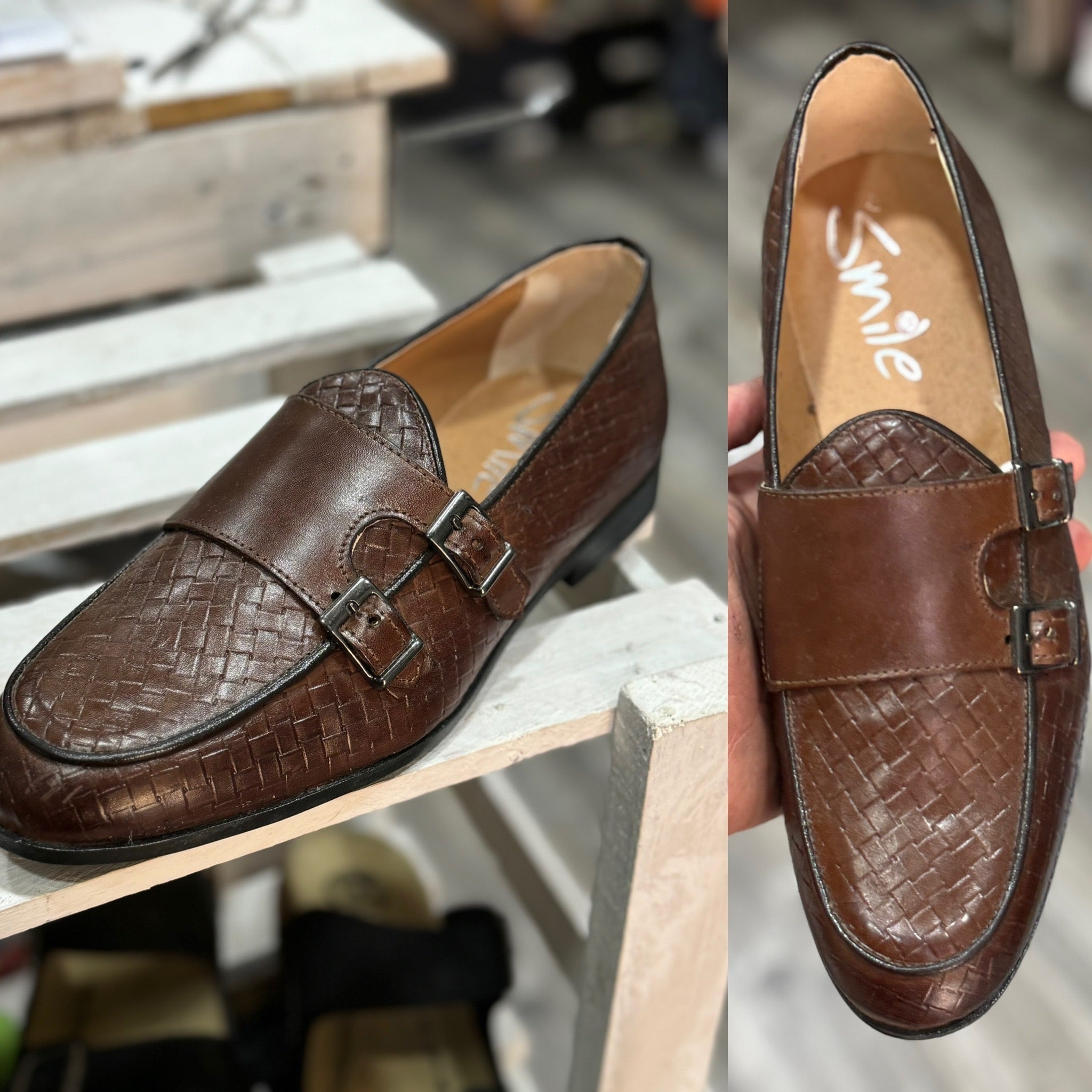 Mocassino slip ok pelle martellata florence