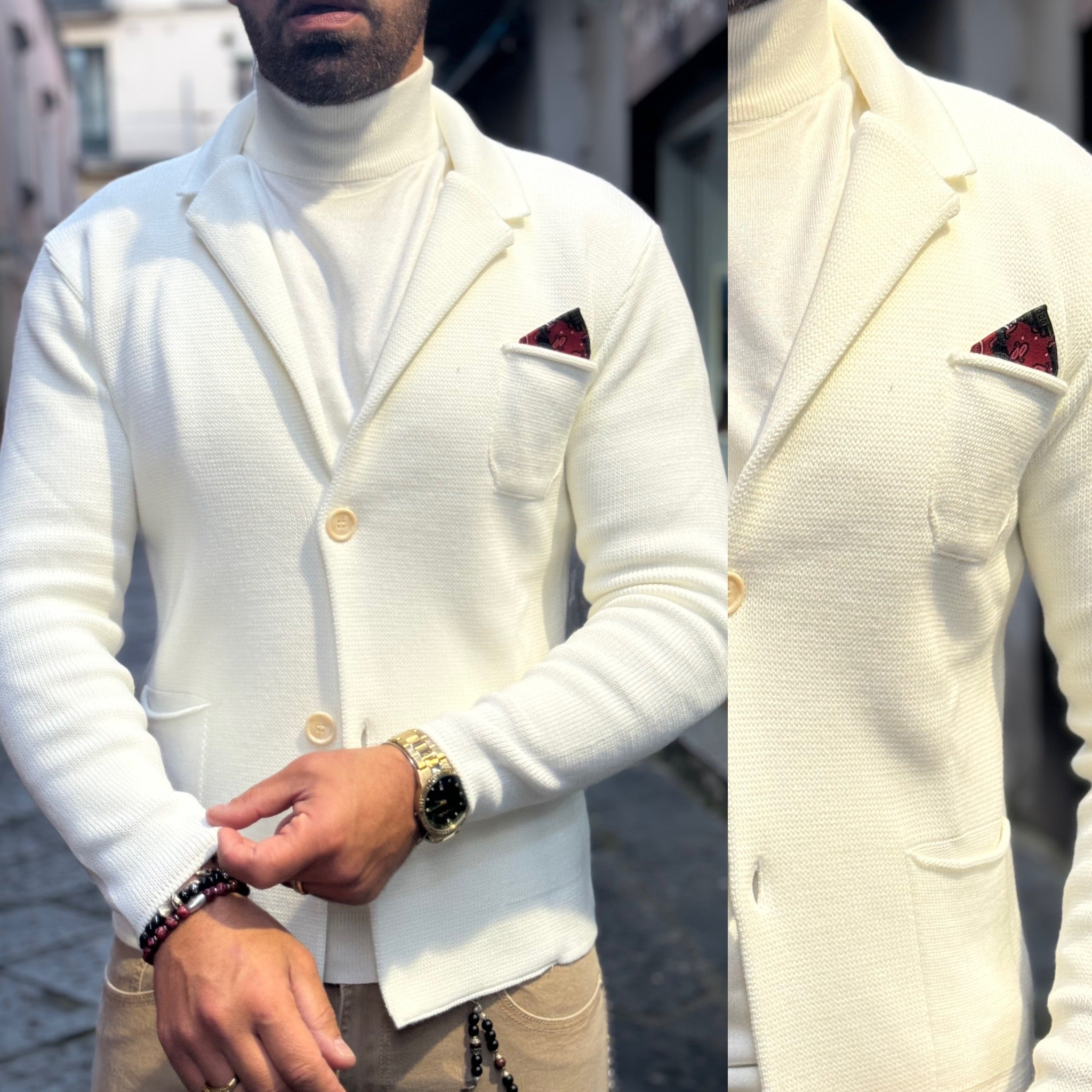 Giacca con Pochette cardigan Capri