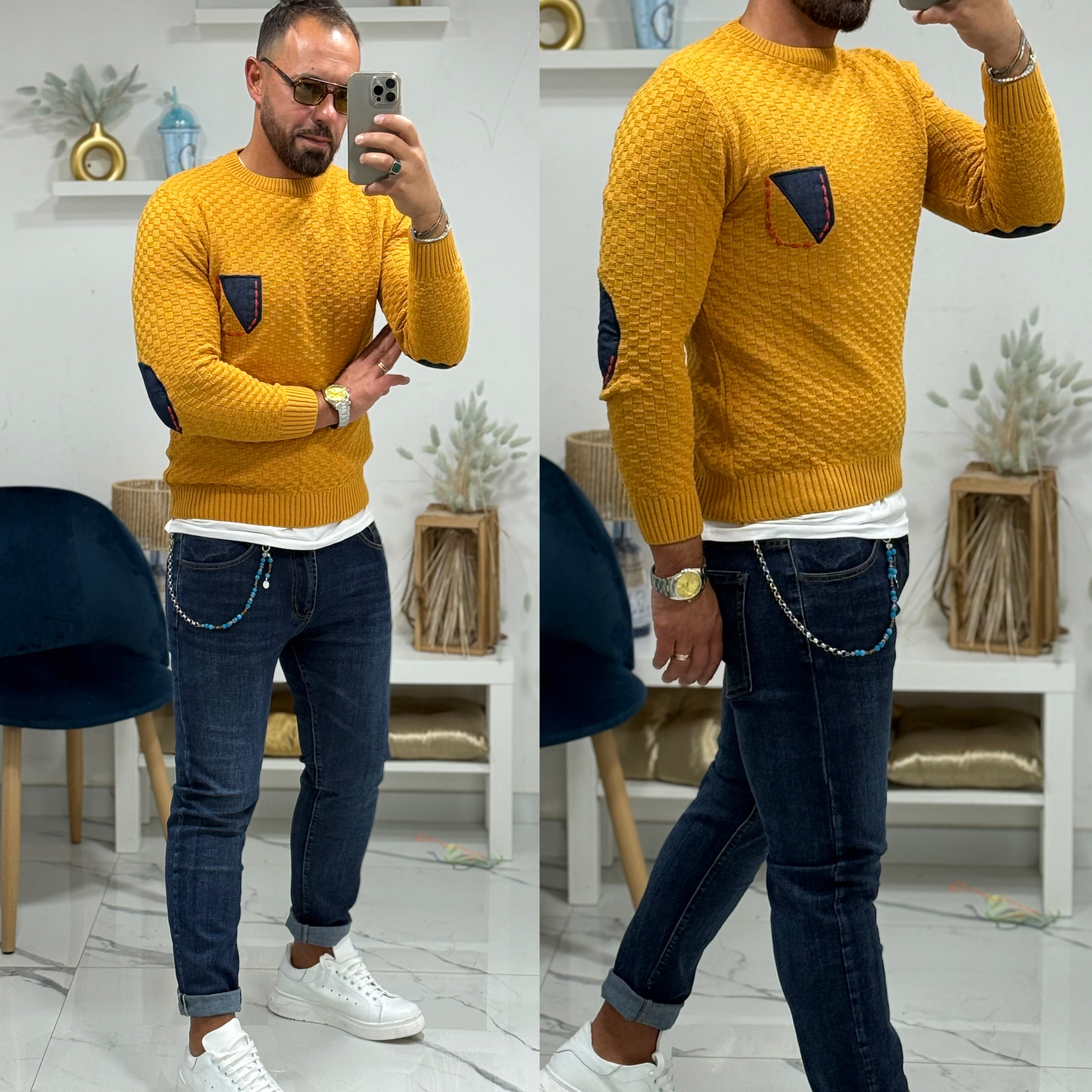 Maglioncino toppa e pochette uguale Italian