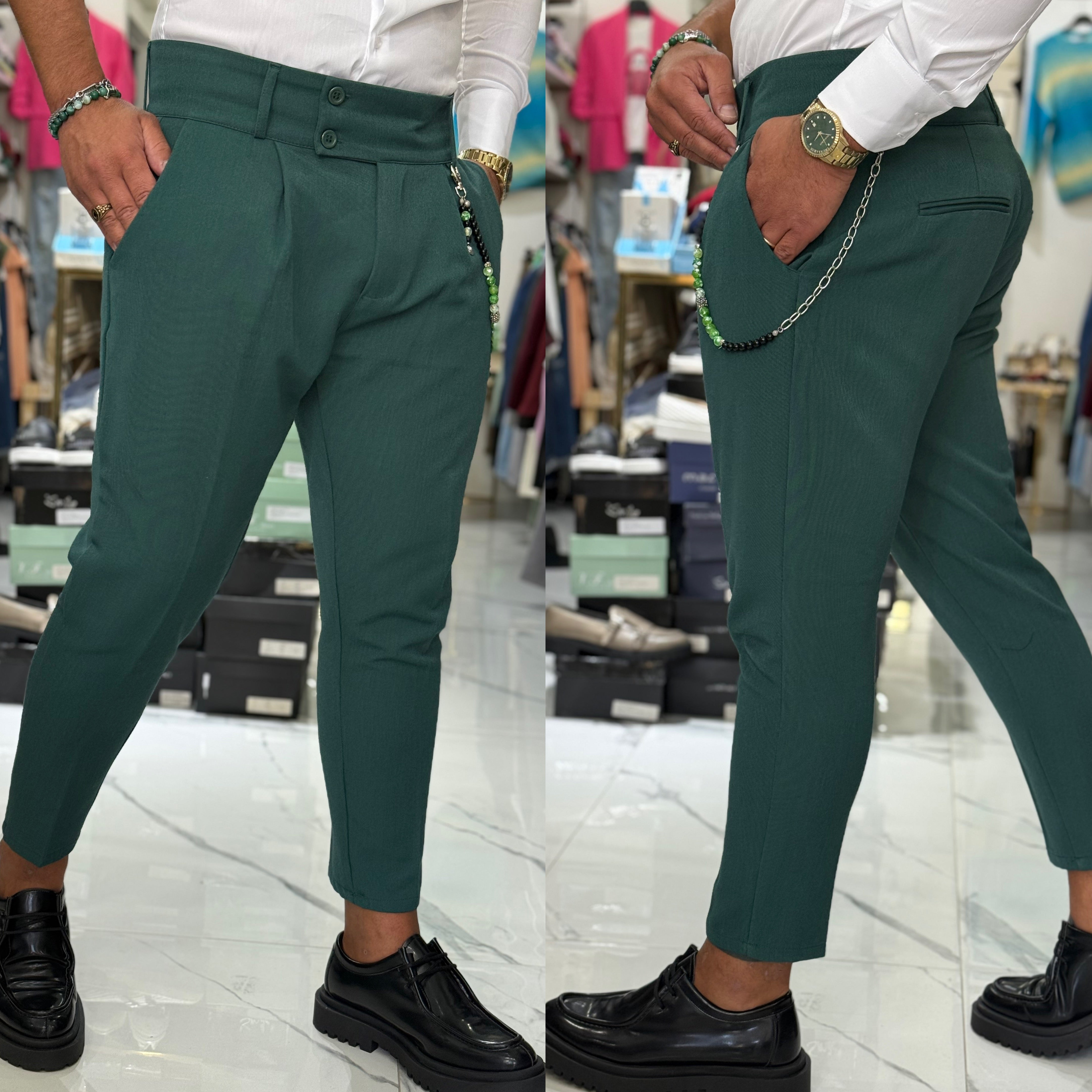 Pantalone vita alta sartoriale Gurkha