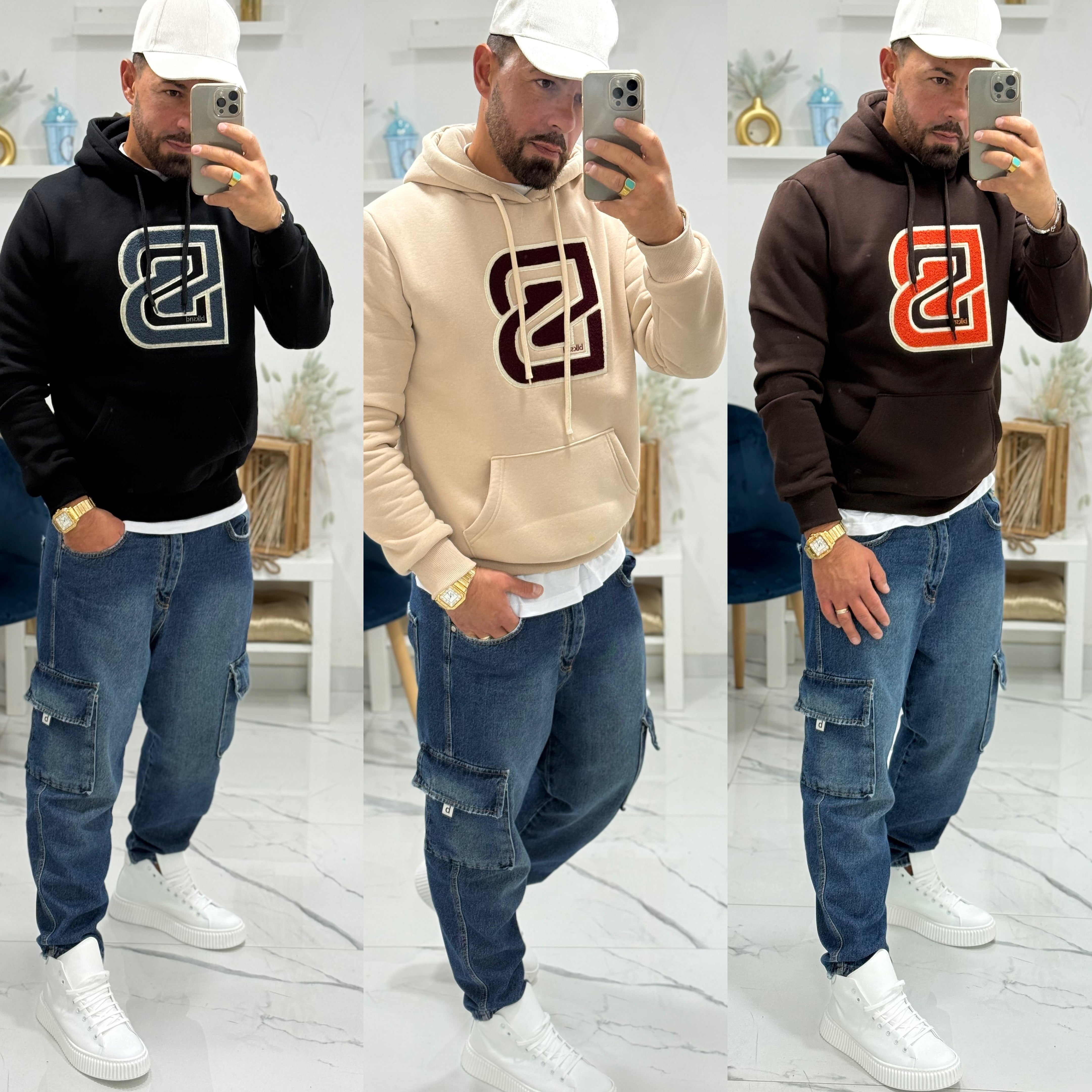 Felpa con cappuccio blacksunday