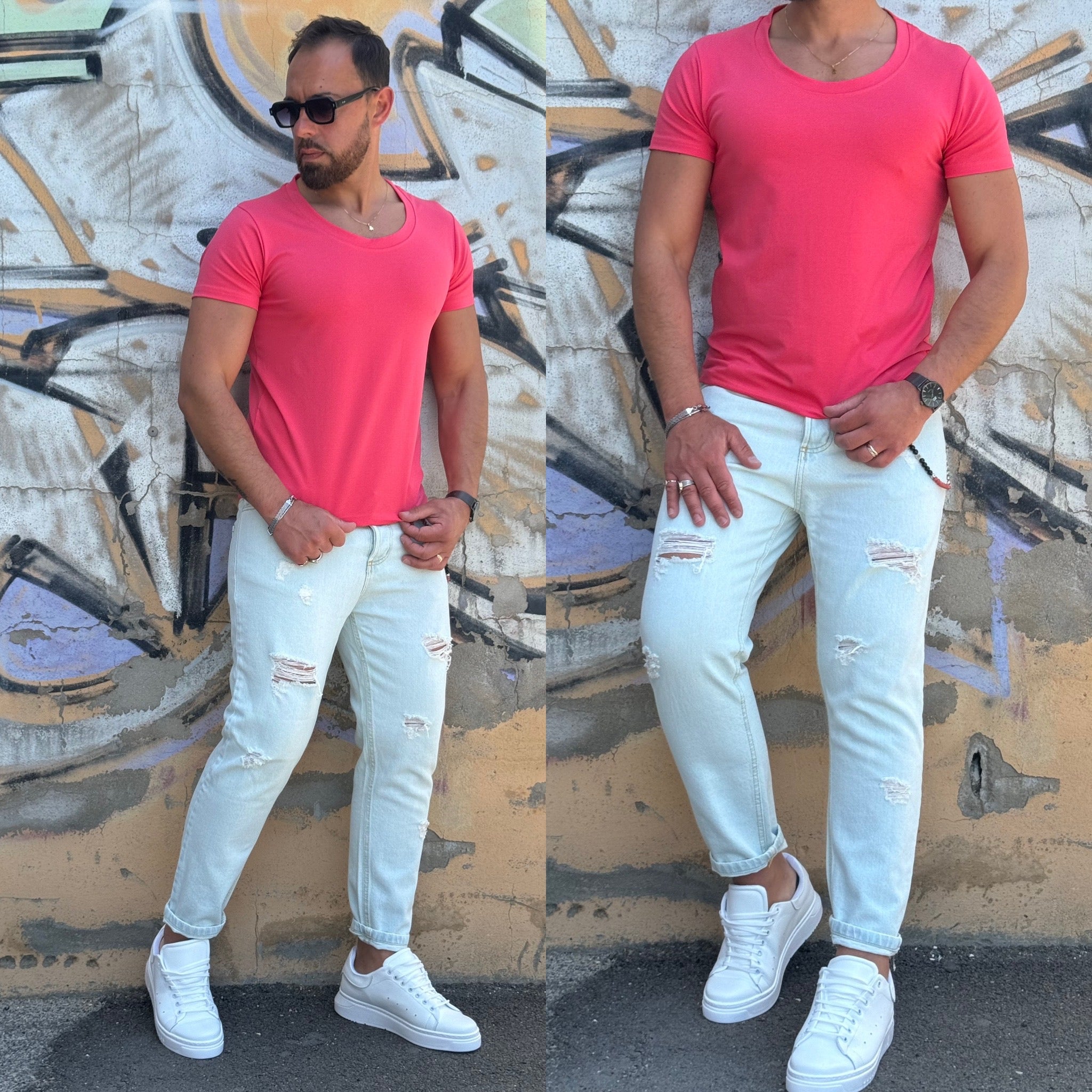 T-SHIRT scollata Collo a barca Slim Ddsmile