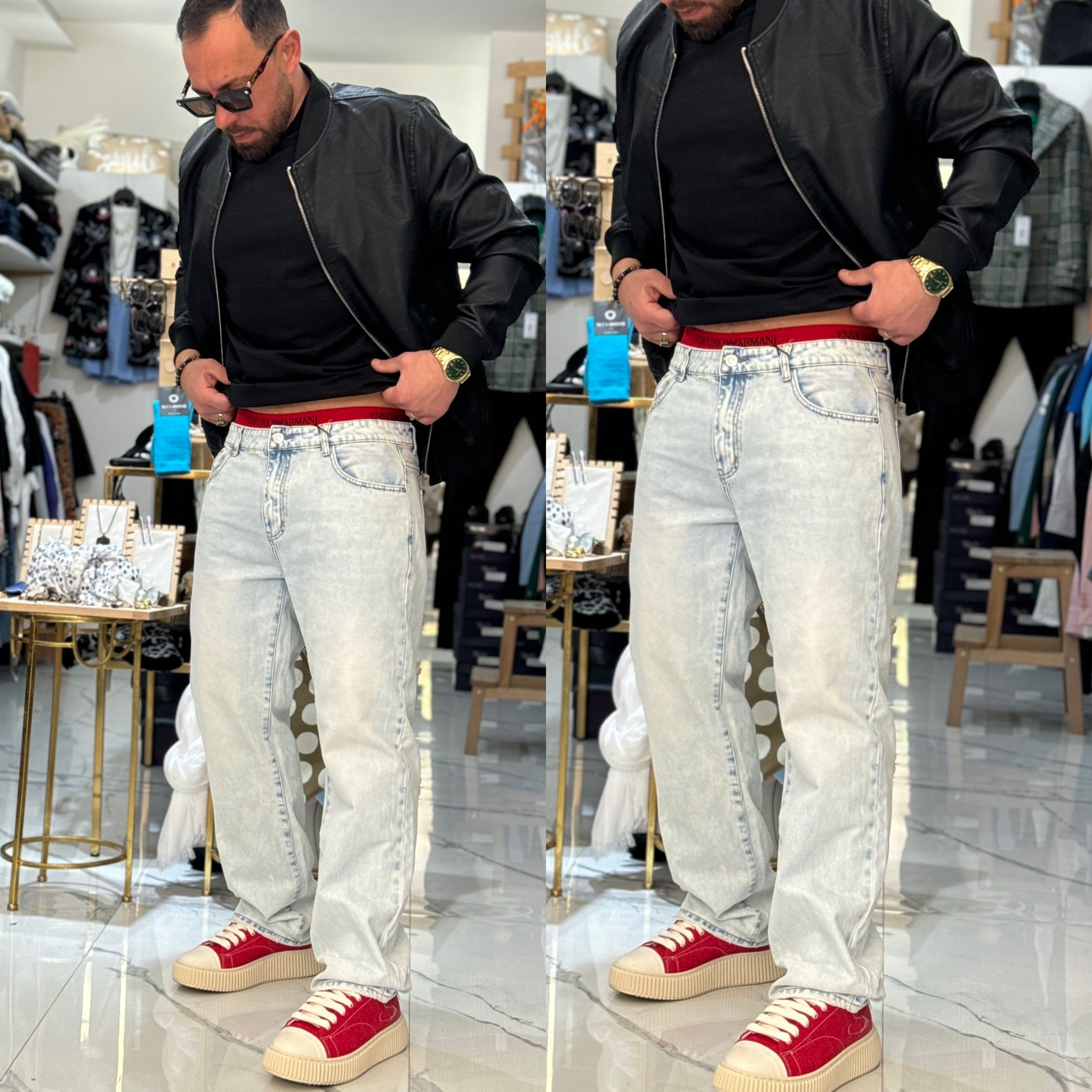 Jeans cargo fondo ampio Beverly