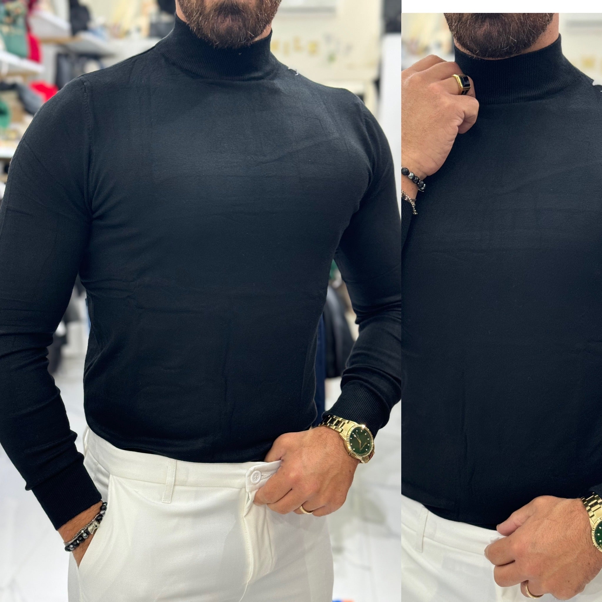 Maglione mezzocollo dolcevita Canada