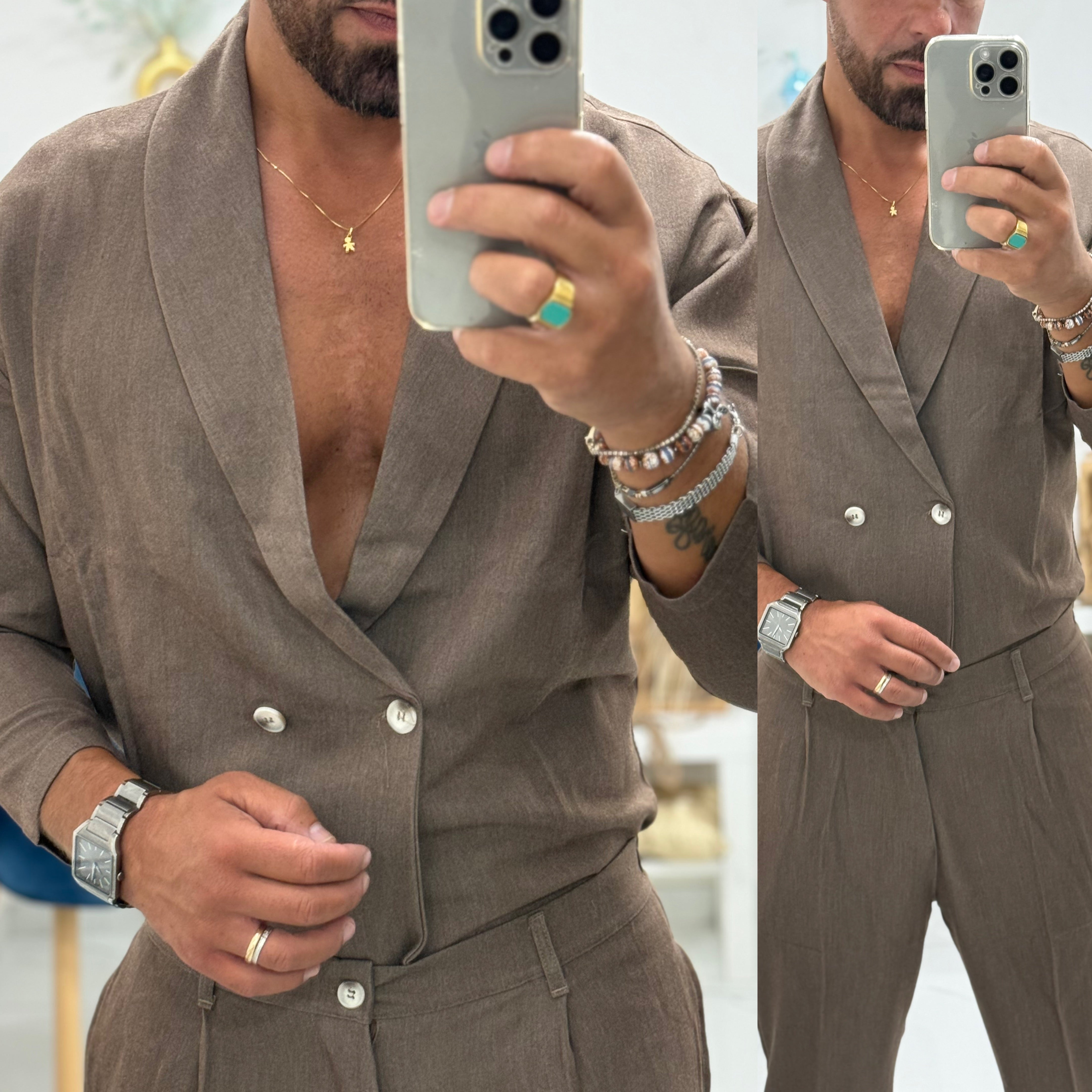 Combo verde giacca pantalone Florida