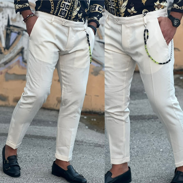 Pantalone Made in Italy Slim Capri