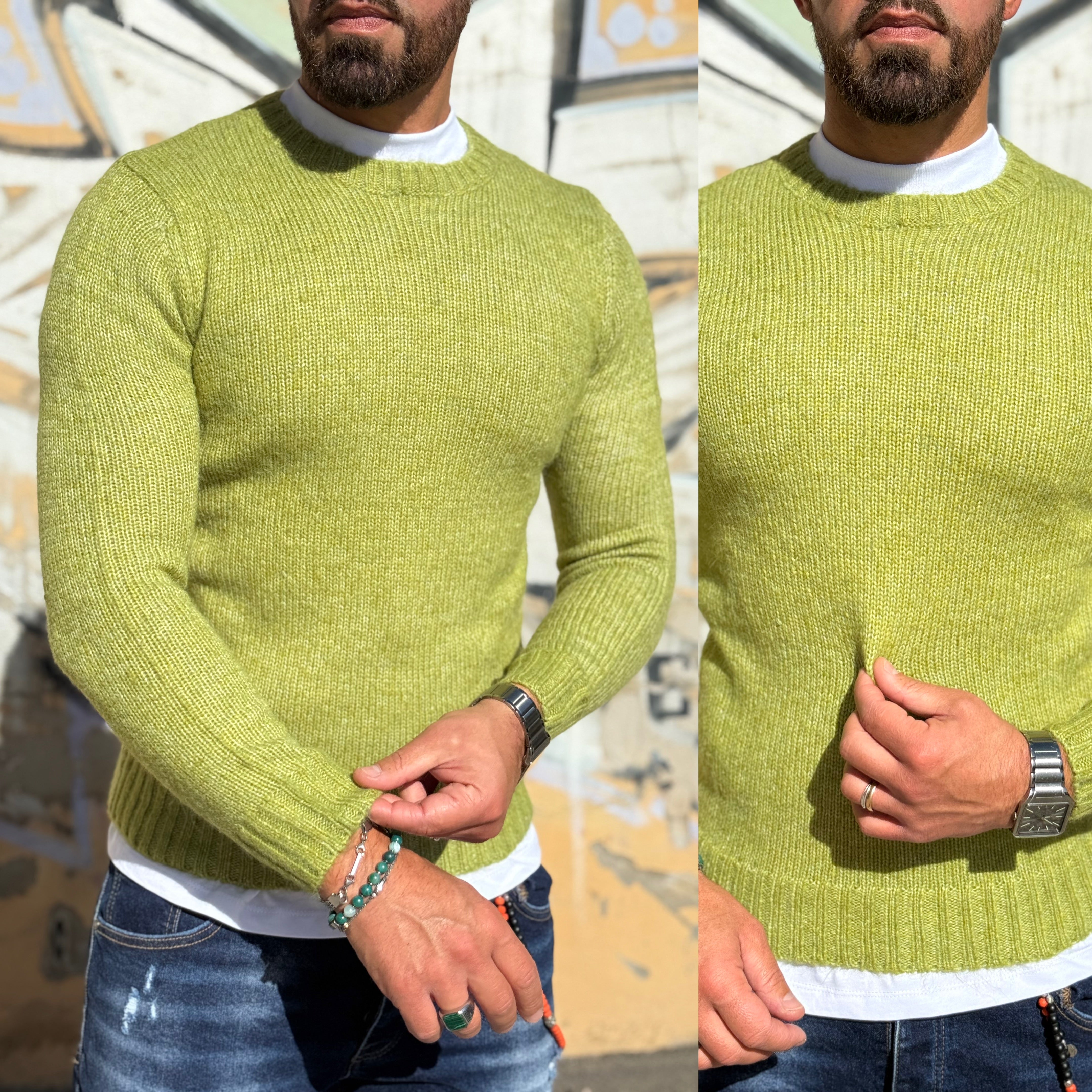 Maglione morbidissimo girocollo overd