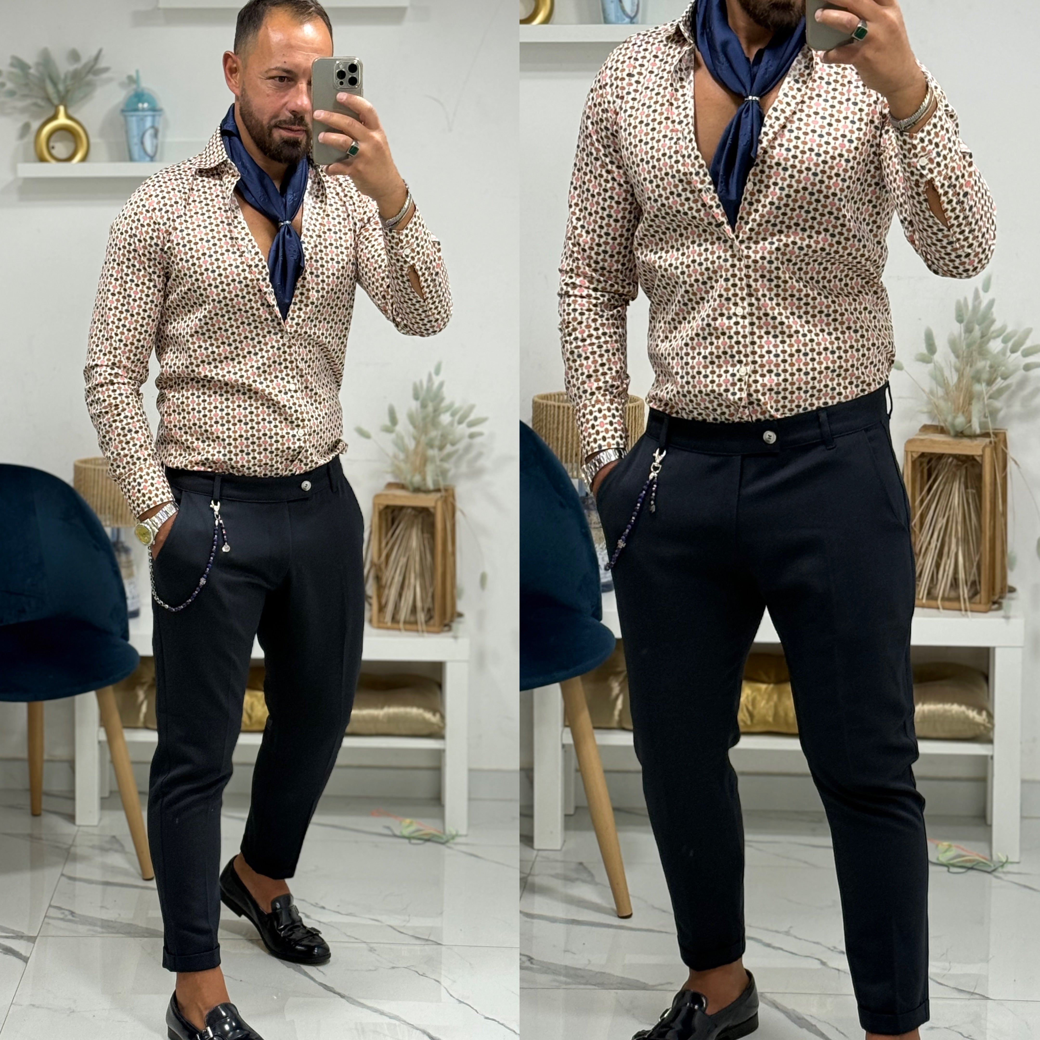 Camicia collo francese limited Pois