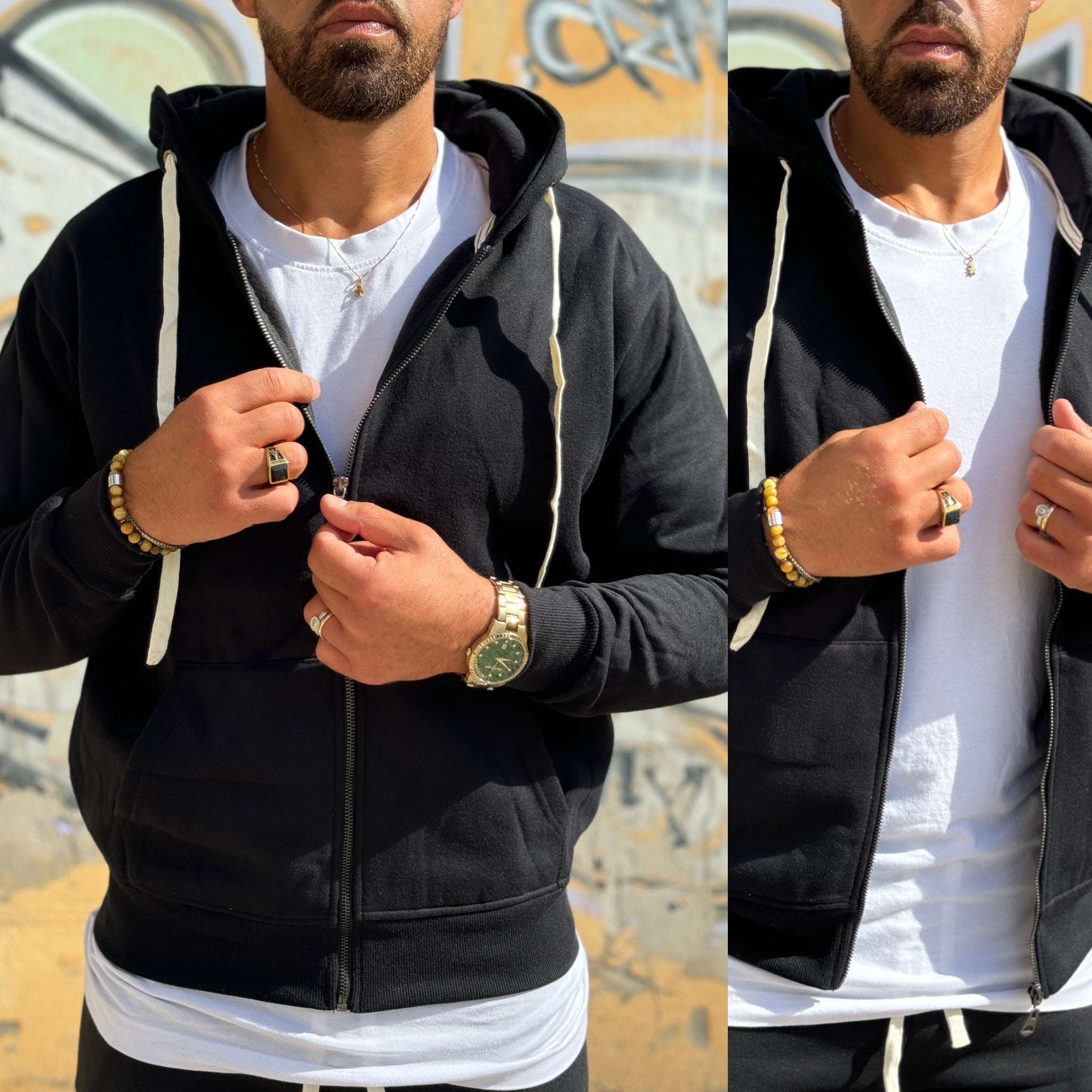 Tuta felpa zip e pantalone cargo Boys