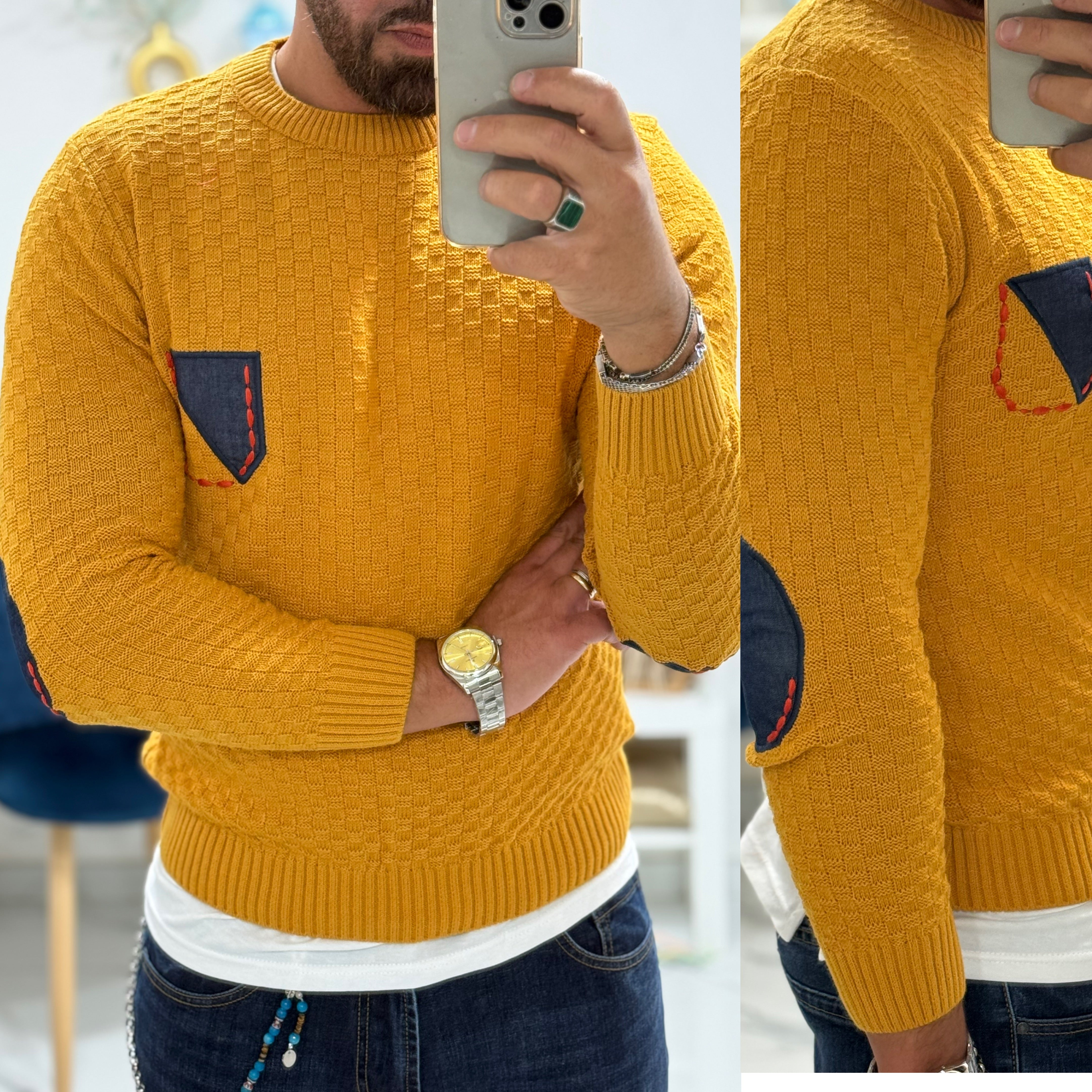 Maglioncino toppa e pochette uguale Italian