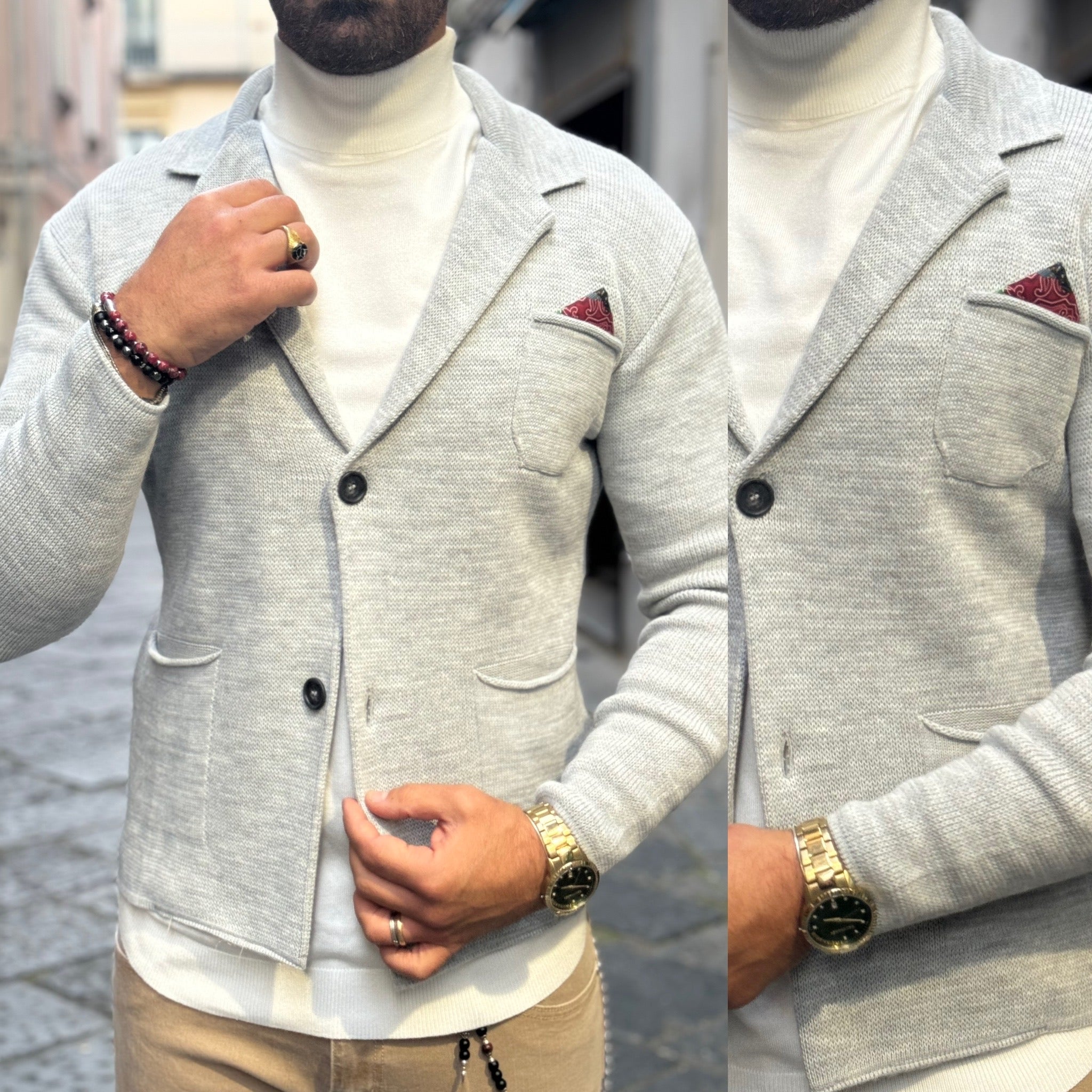 Giacca con Pochette cardigan Capri