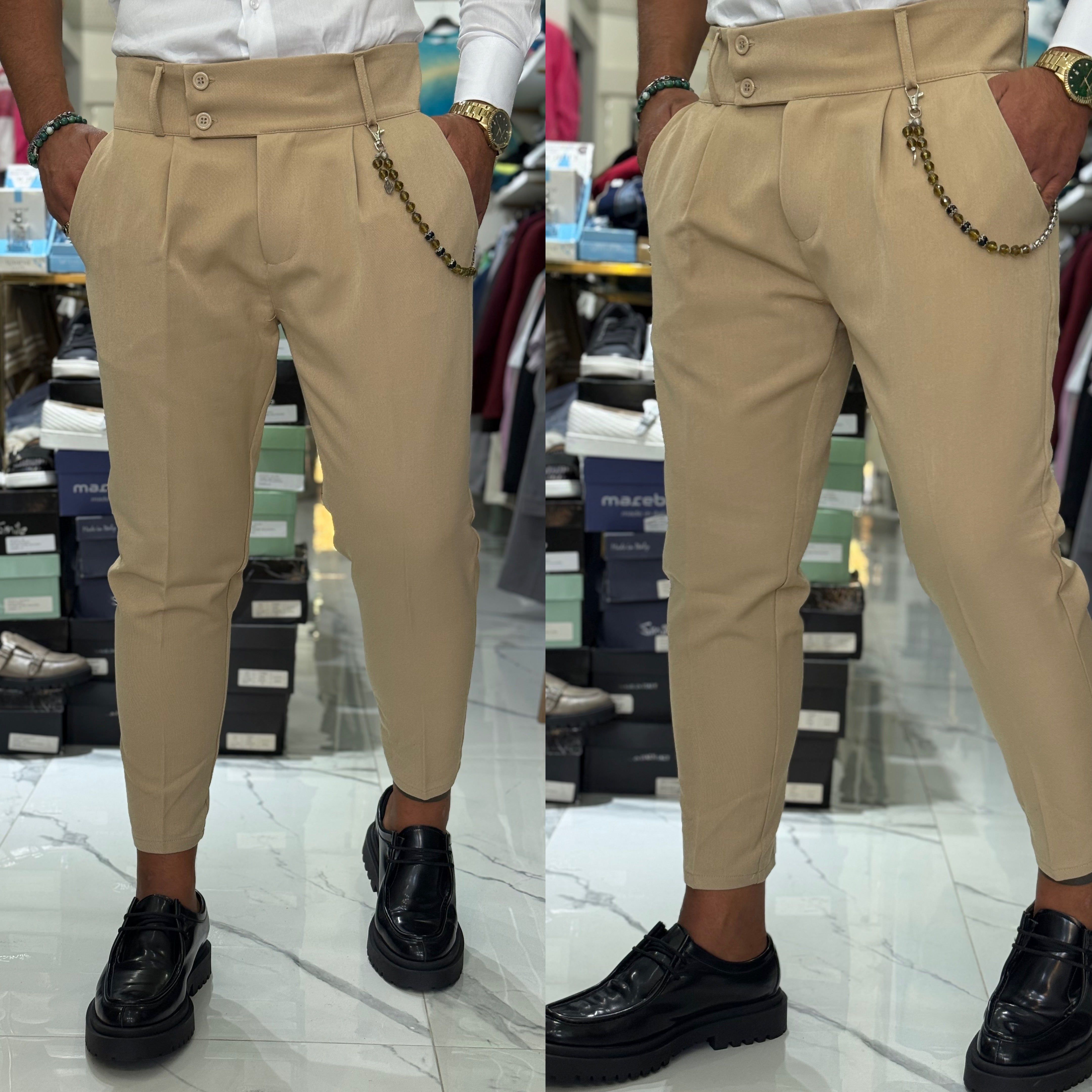 Pantalone vita alta sartoriale Gurkha