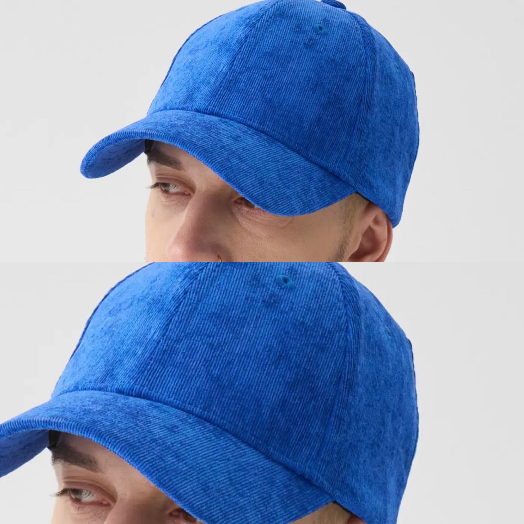 Cappello in vellutino leggero visiera boys