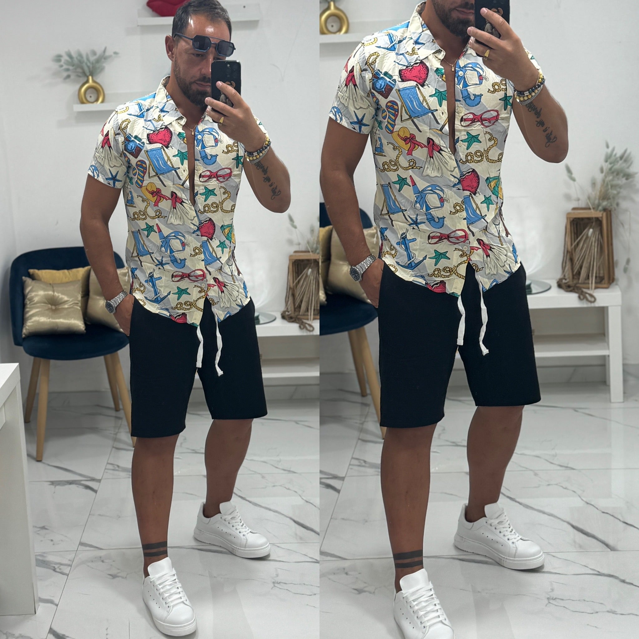 Combo camicia e bermuda coordinato Miami