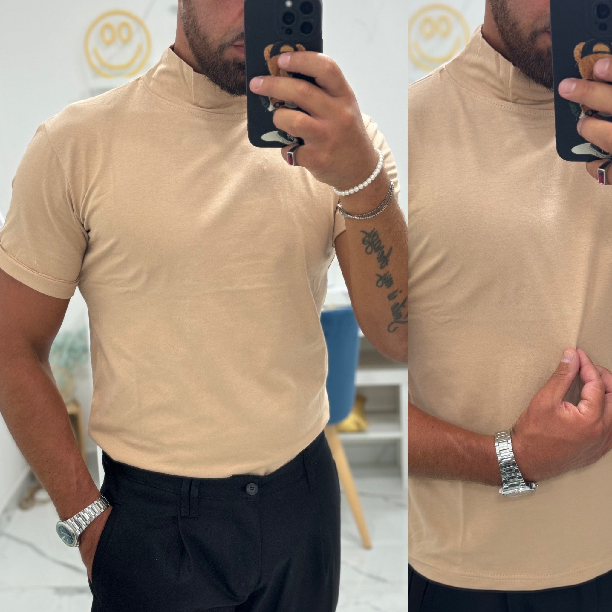 T-SHIRT mezzocollo in cotone fuenty