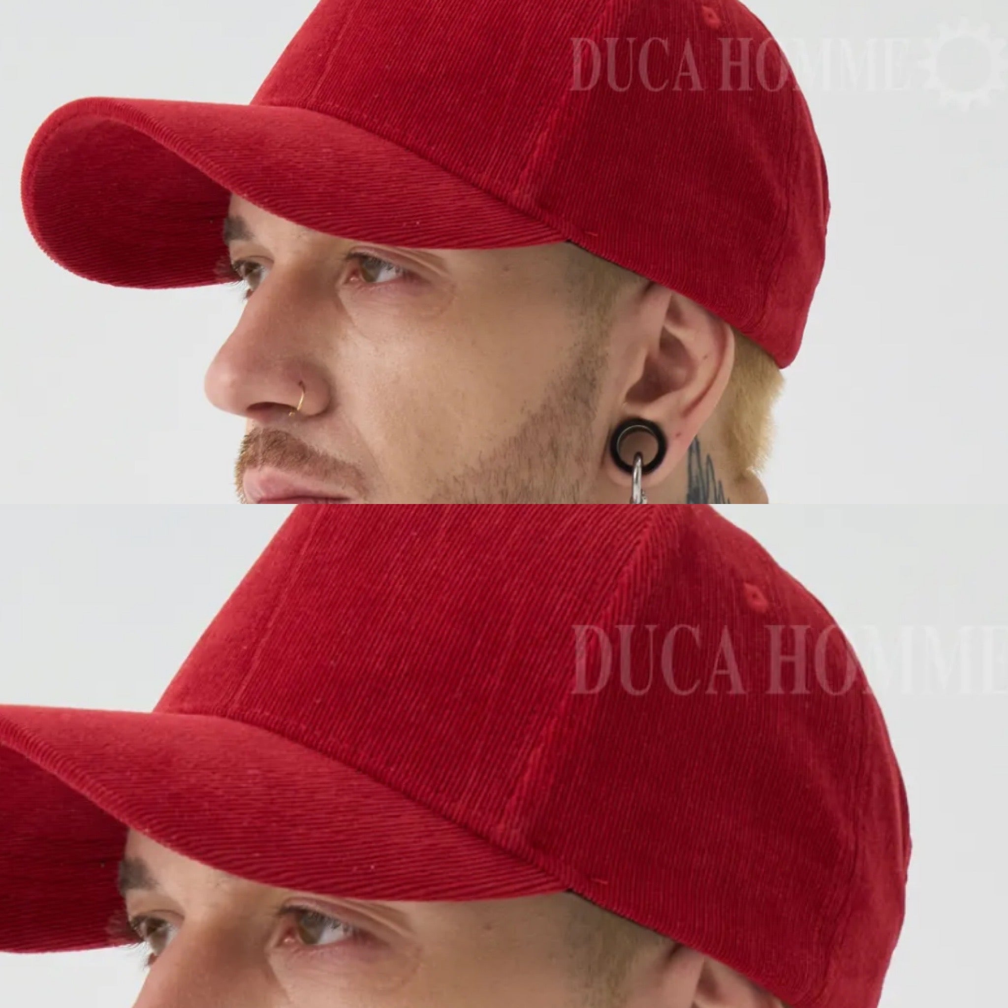 Cappello in vellutino leggero visiera boys