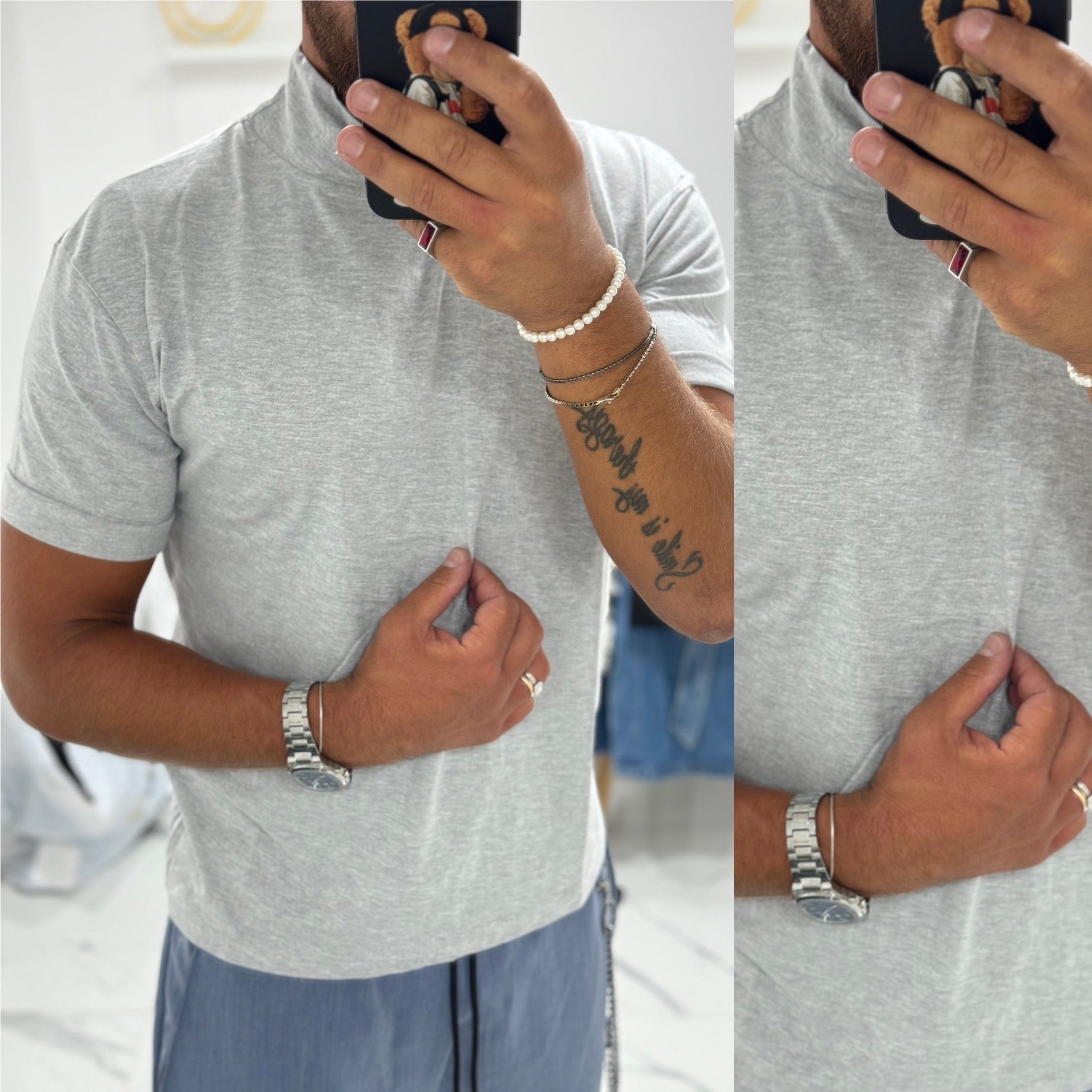 T-SHIRT mezzocollo in cotone fuenty