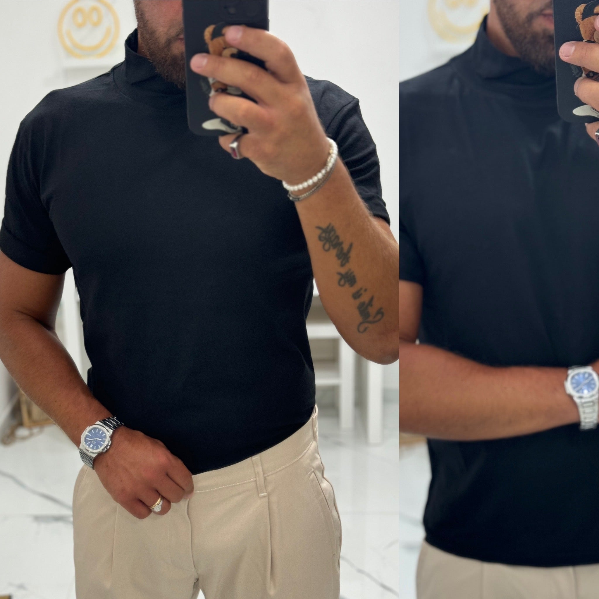 T-SHIRT mezzocollo in cotone fuenty