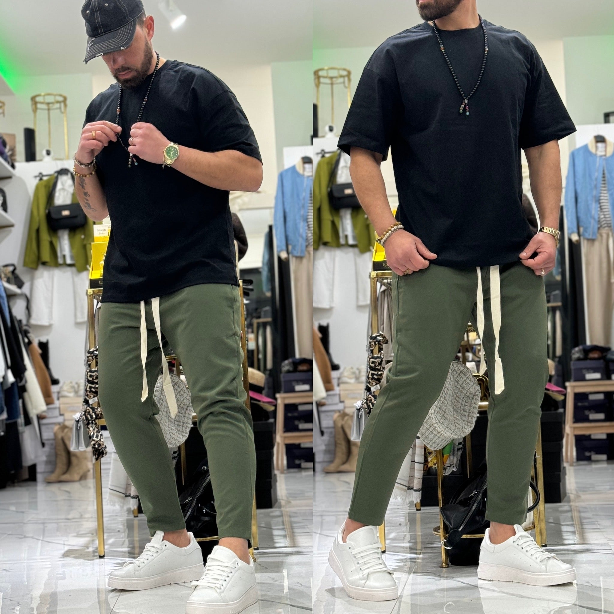 Pantamolla street style pantalone Made in Italy