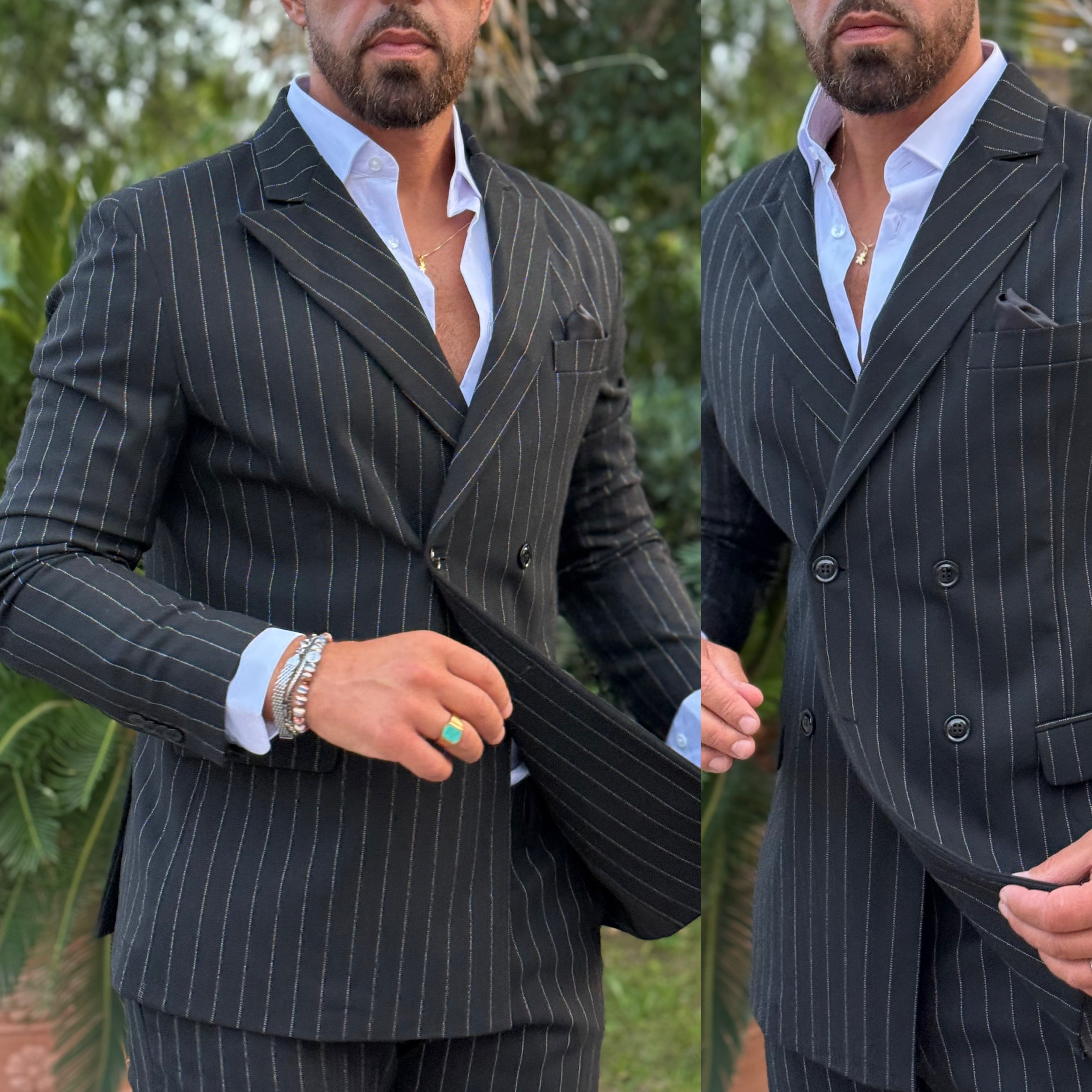 Abito gessato doppiopetto Madrid