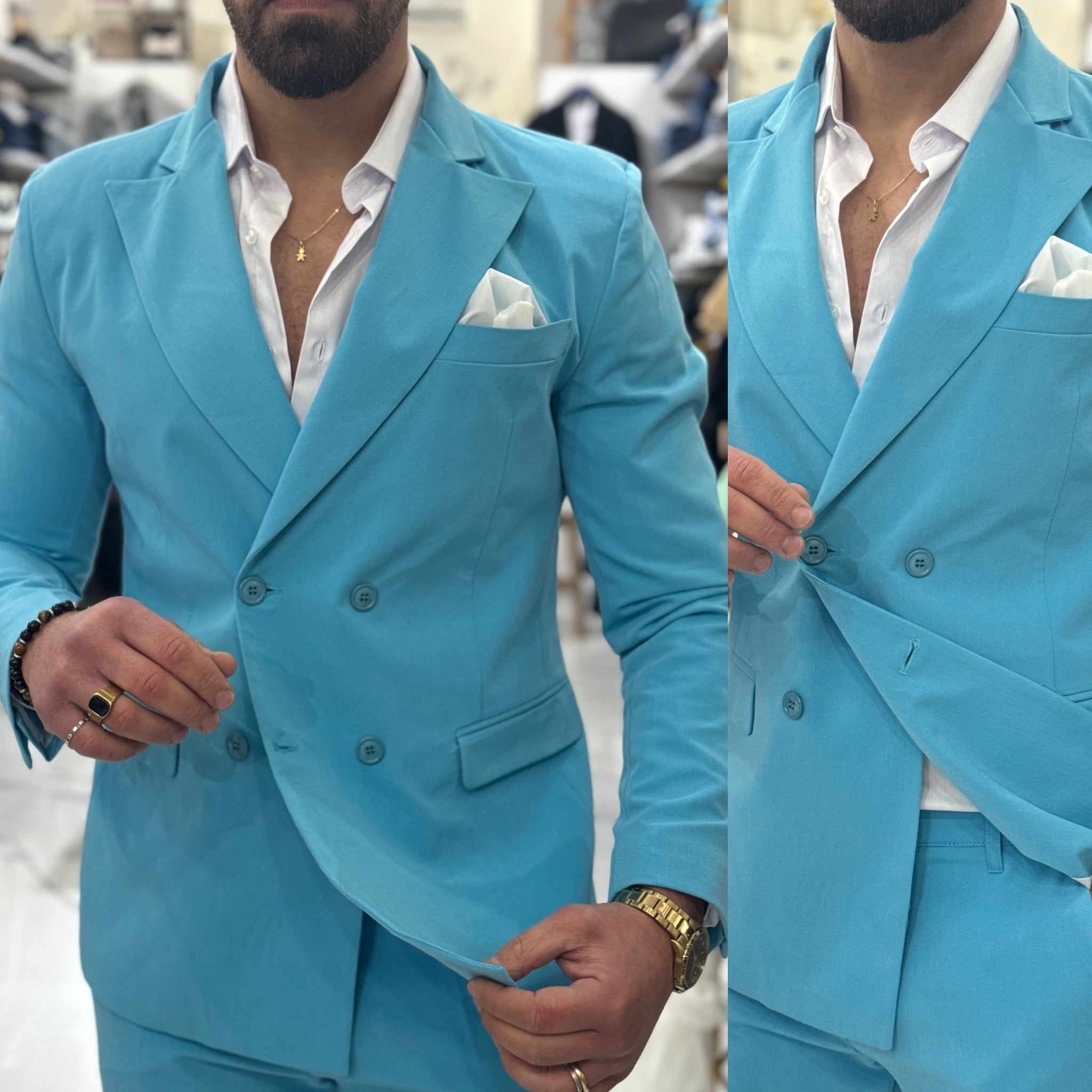 Abito doppiopetto sartoriale Positano