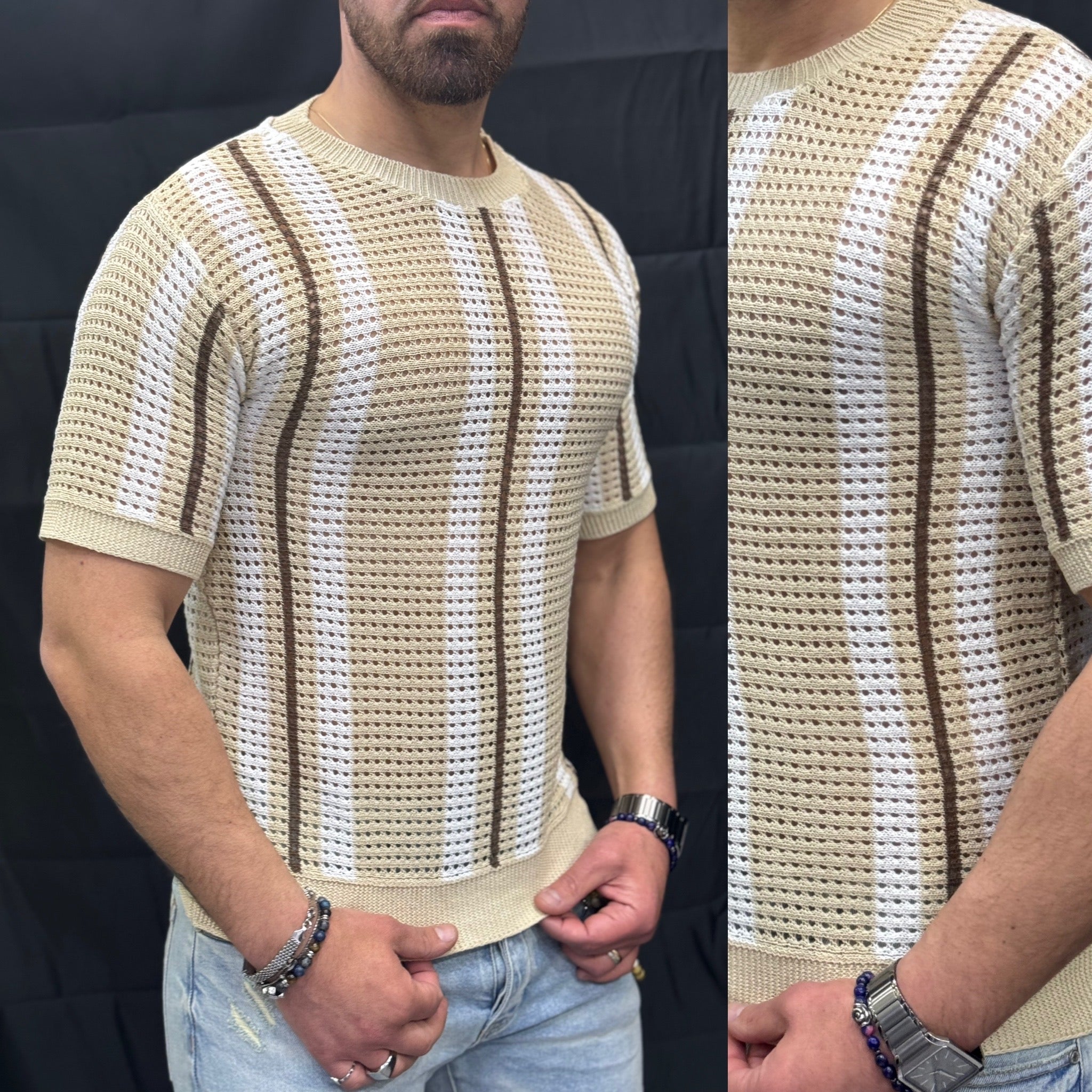 T-SHIRT traforata girocollo Mauritius