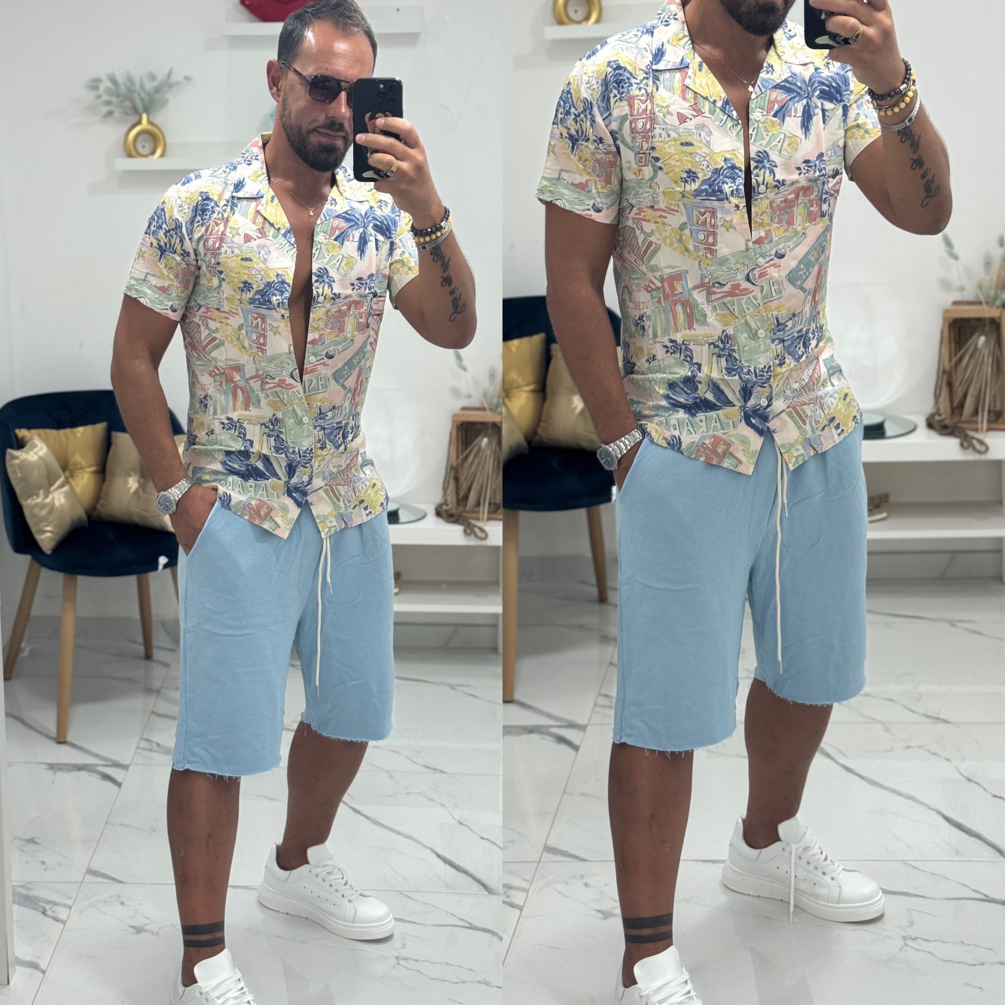 Combo camicia e bermuda coordinato Miami