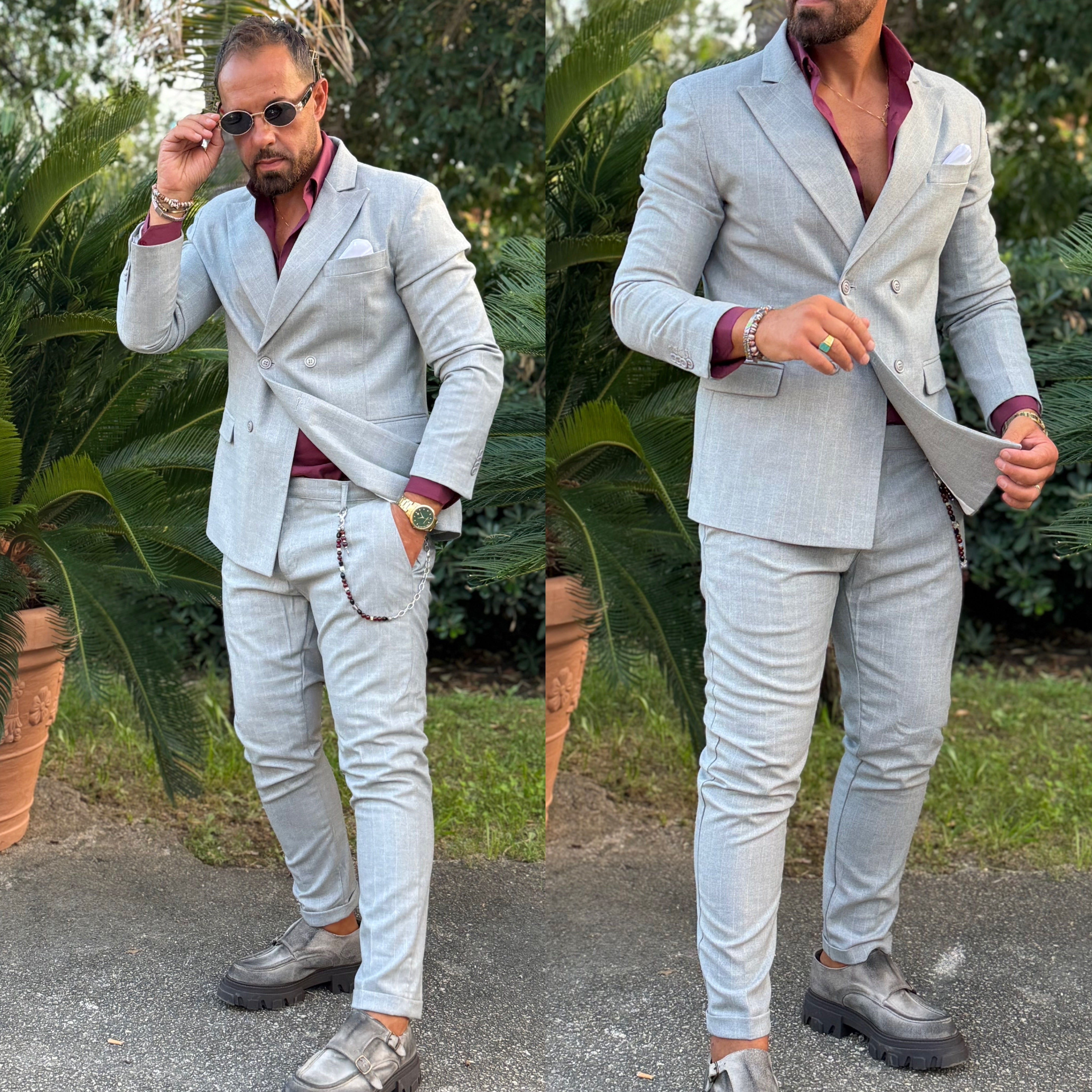 Abito gessato doppiopetto Madrid