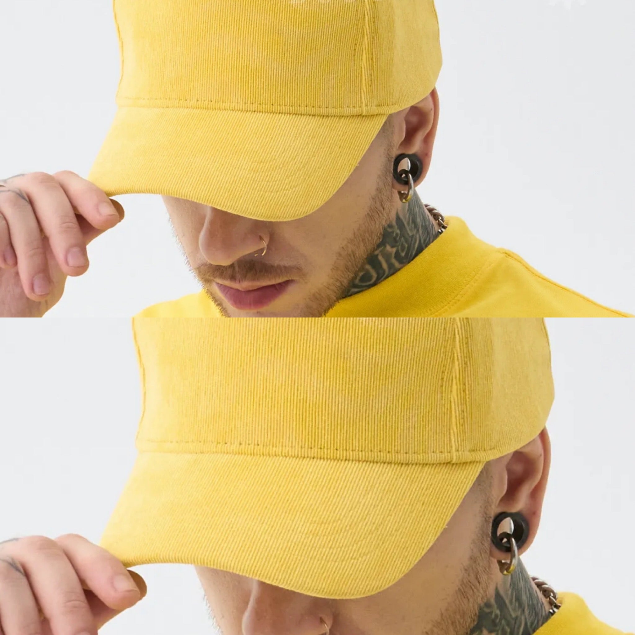 Cappello in vellutino leggero visiera boys