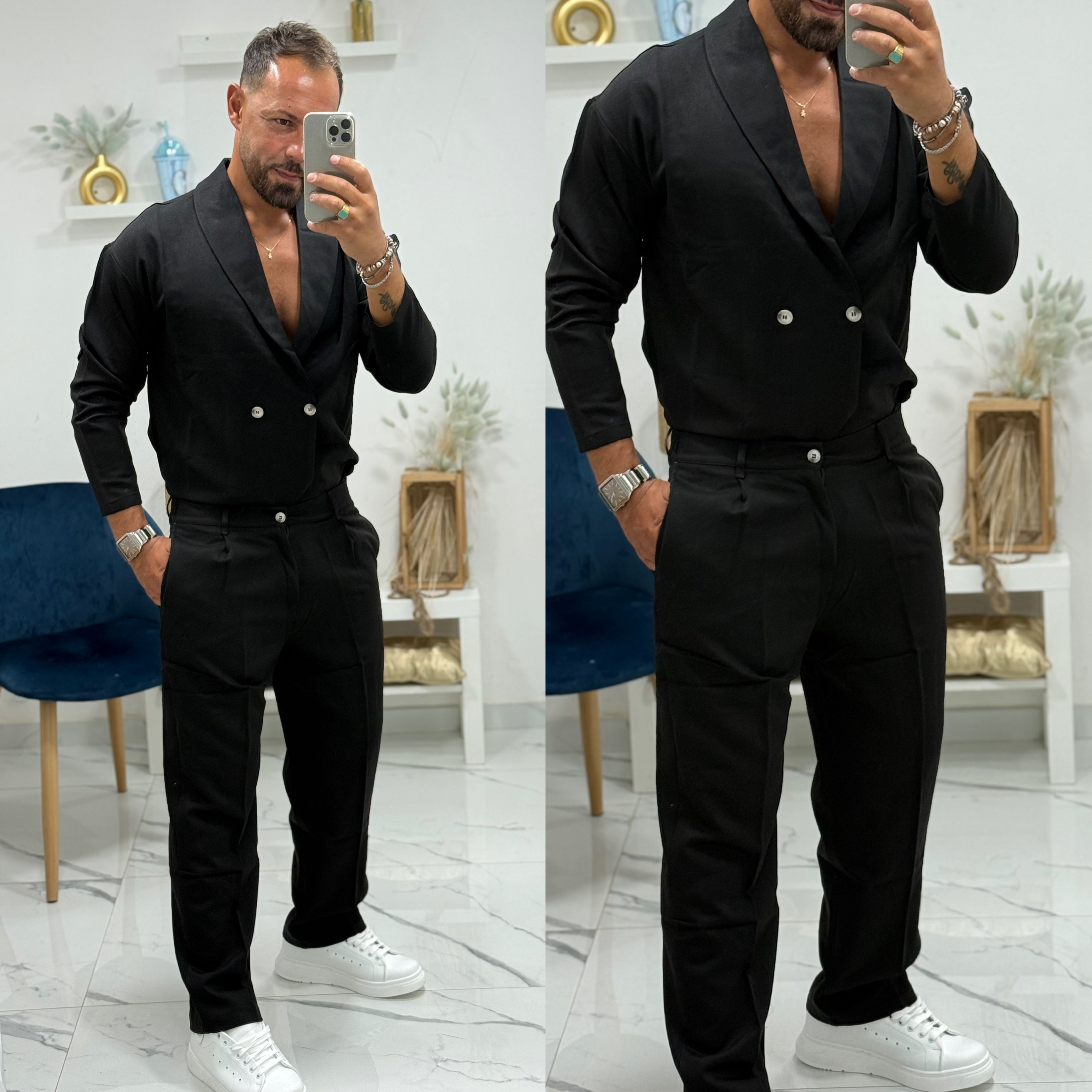 Combo verde giacca pantalone Florida