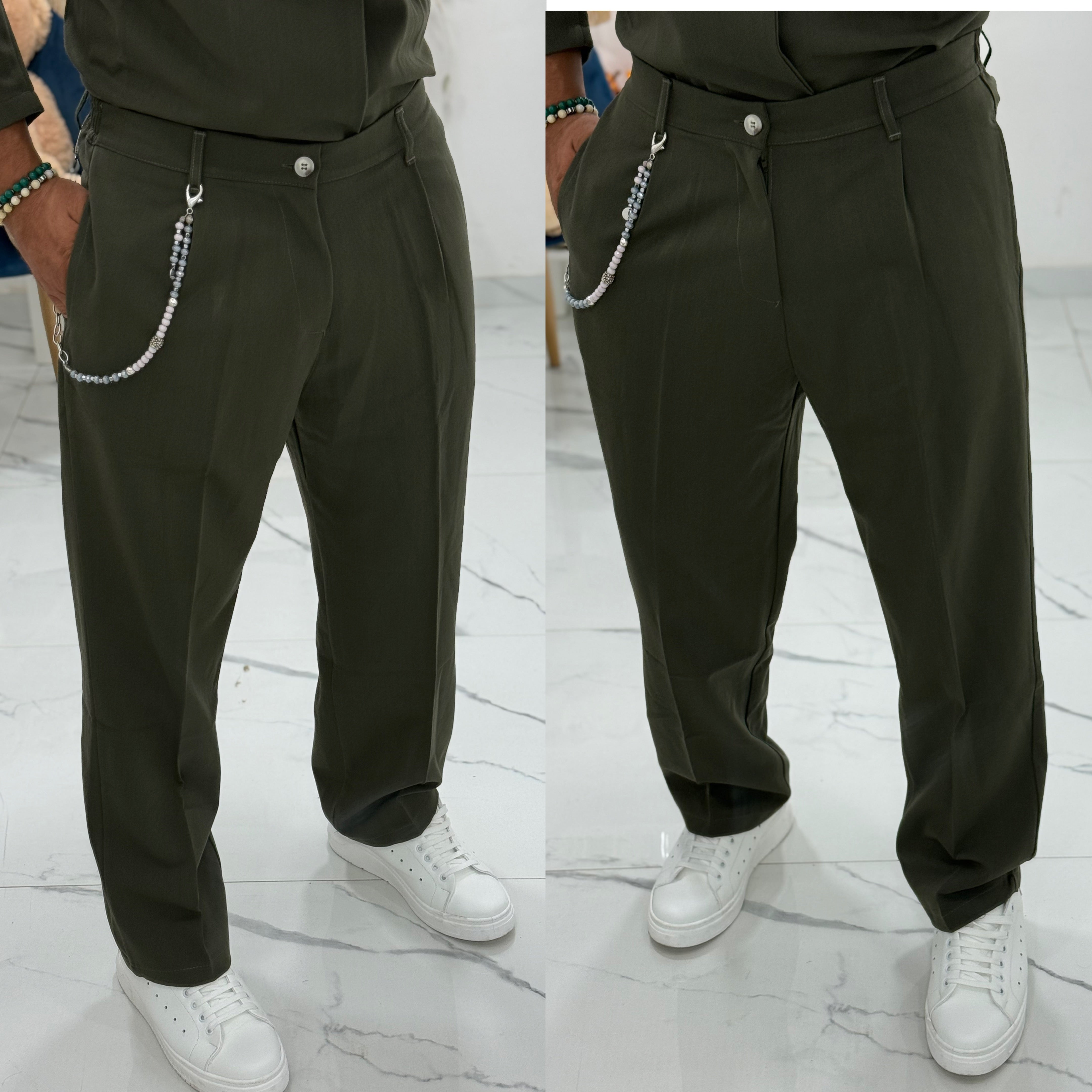 Combo verde giacca pantalone Florida