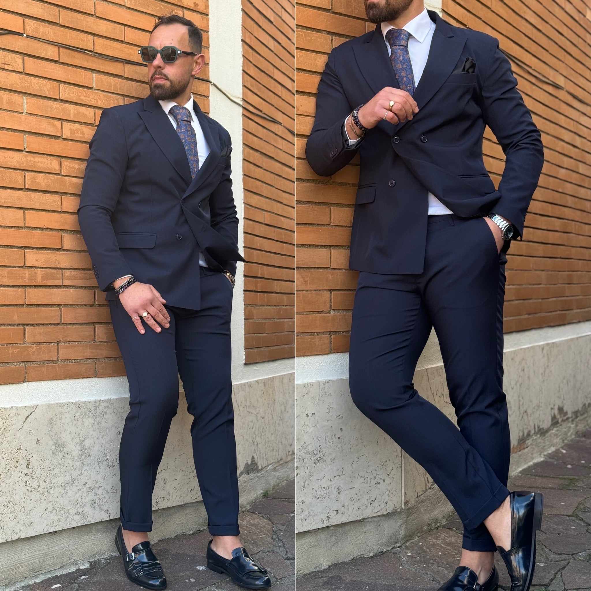 Abito doppiopetto sartoriale Positano