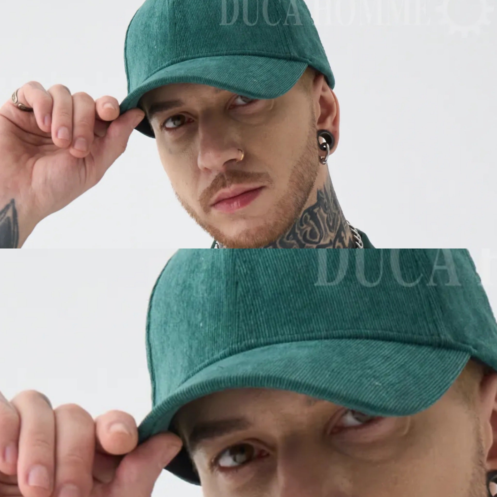 Cappello in vellutino leggero visiera boys