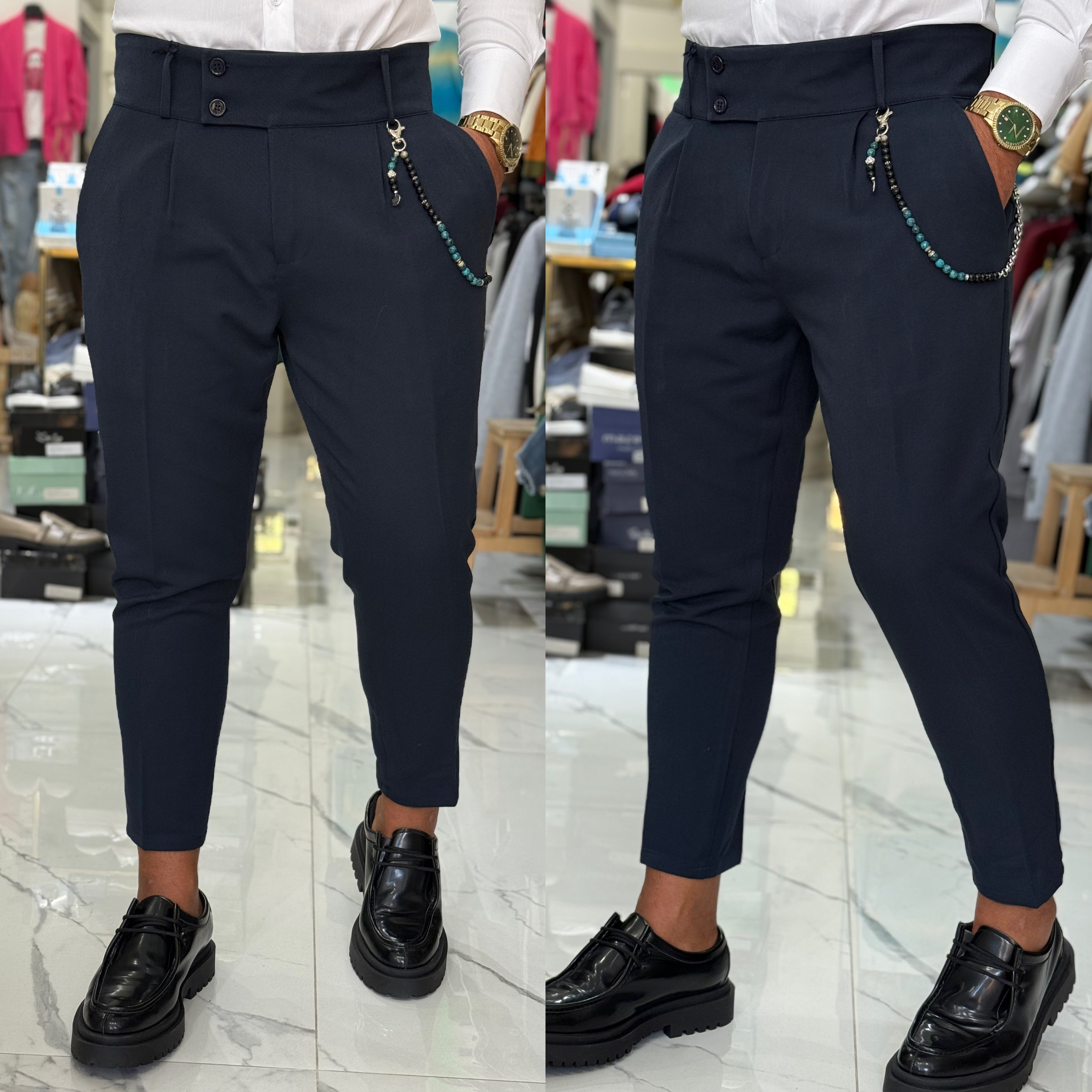 Pantalone vita alta sartoriale Gurkha
