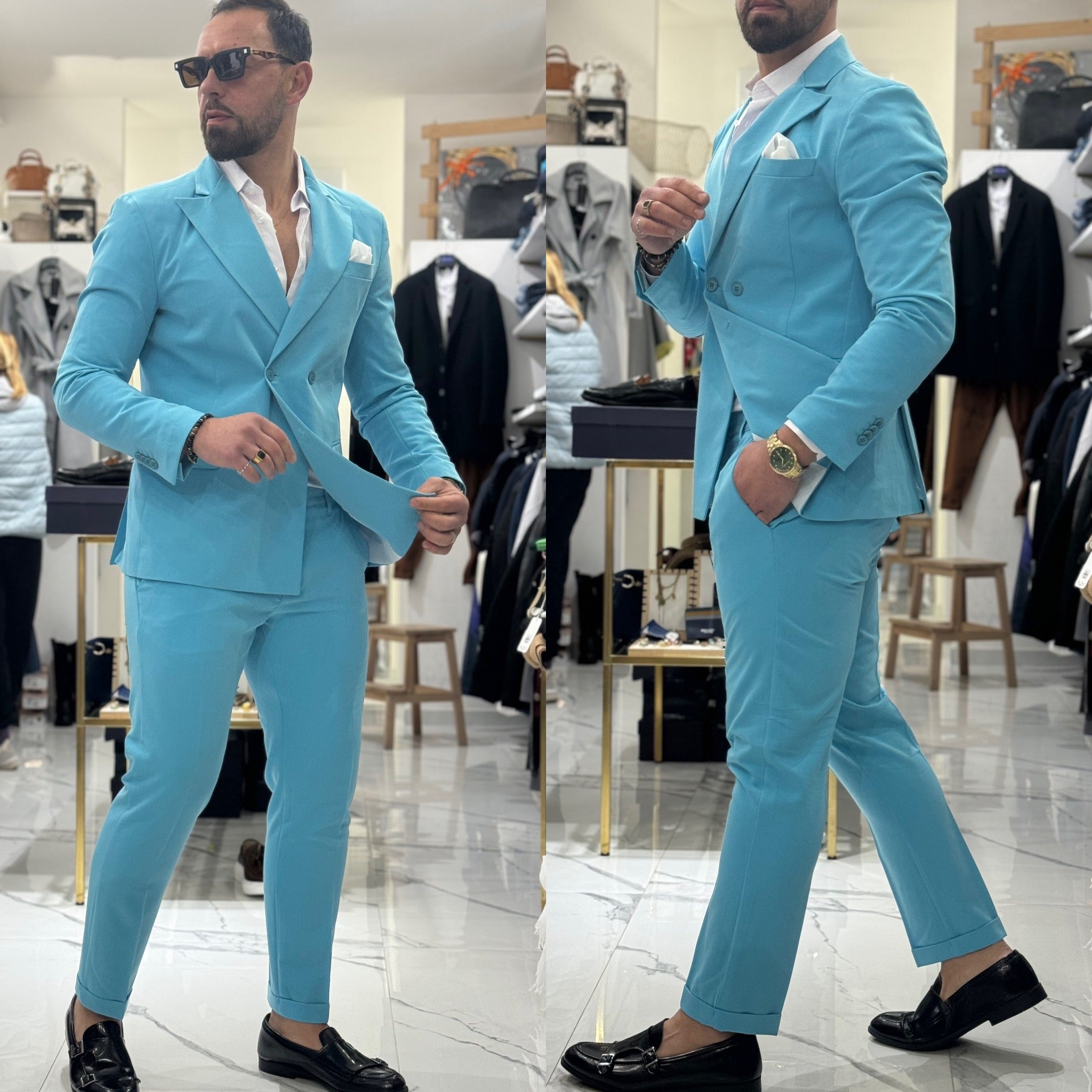 Abito doppiopetto sartoriale Positano