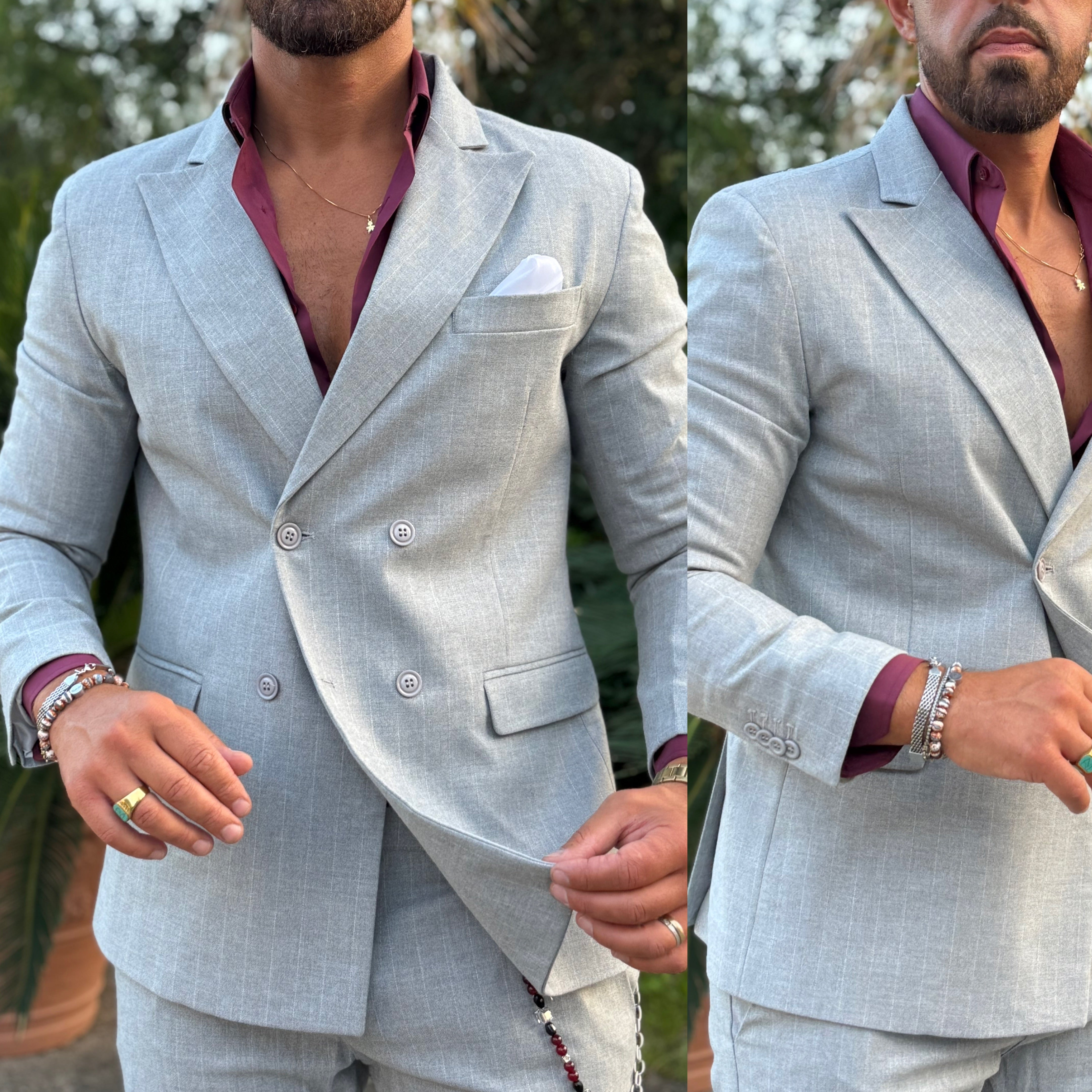 Abito gessato doppiopetto Madrid