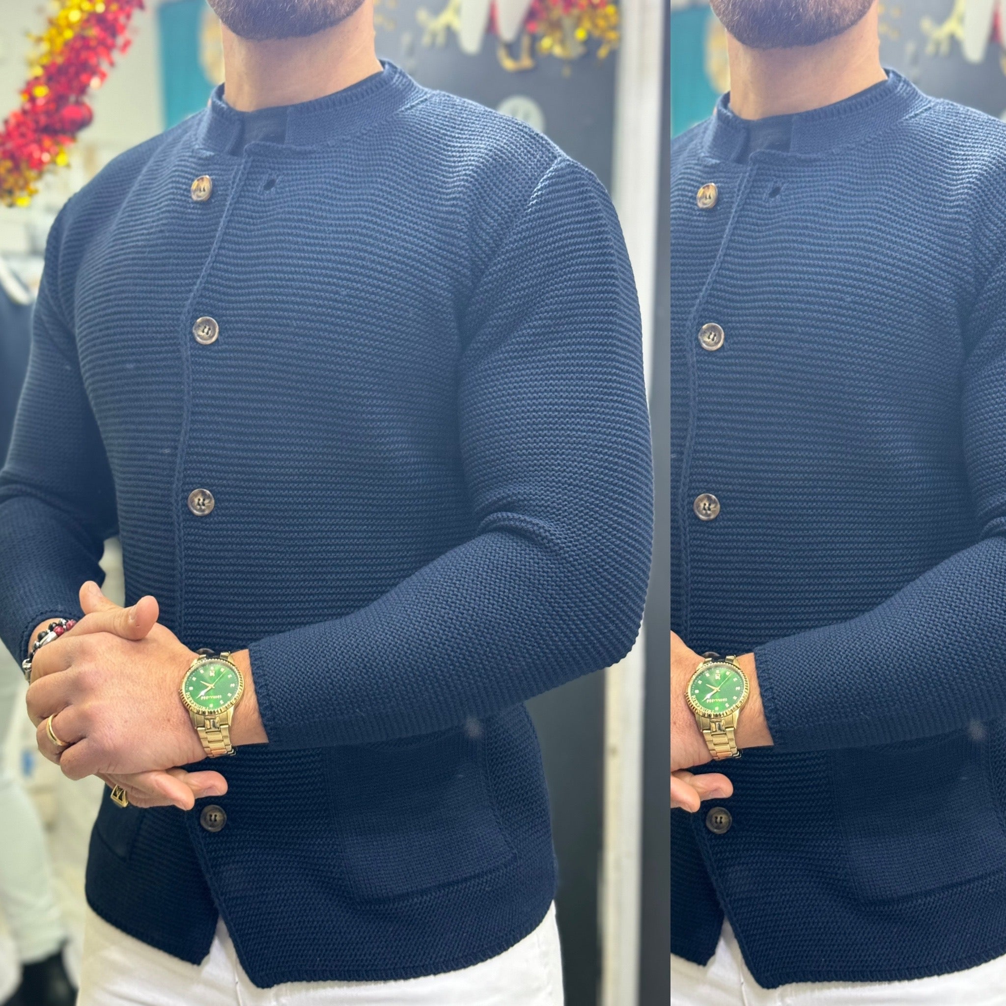 Cardigan coreano Slim italian