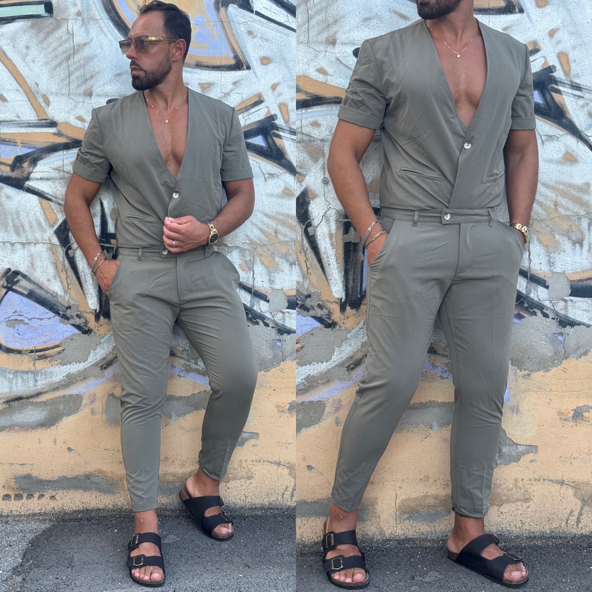Coordinato coreano fiacca e pantalone SHARM