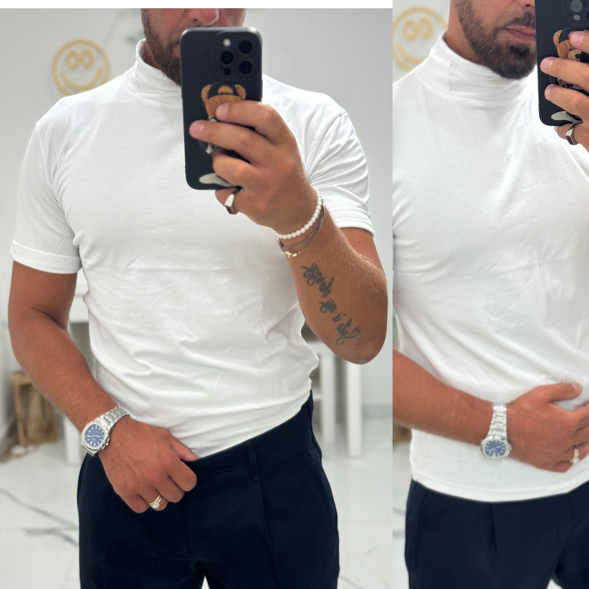 T-SHIRT mezzocollo in cotone fuenty