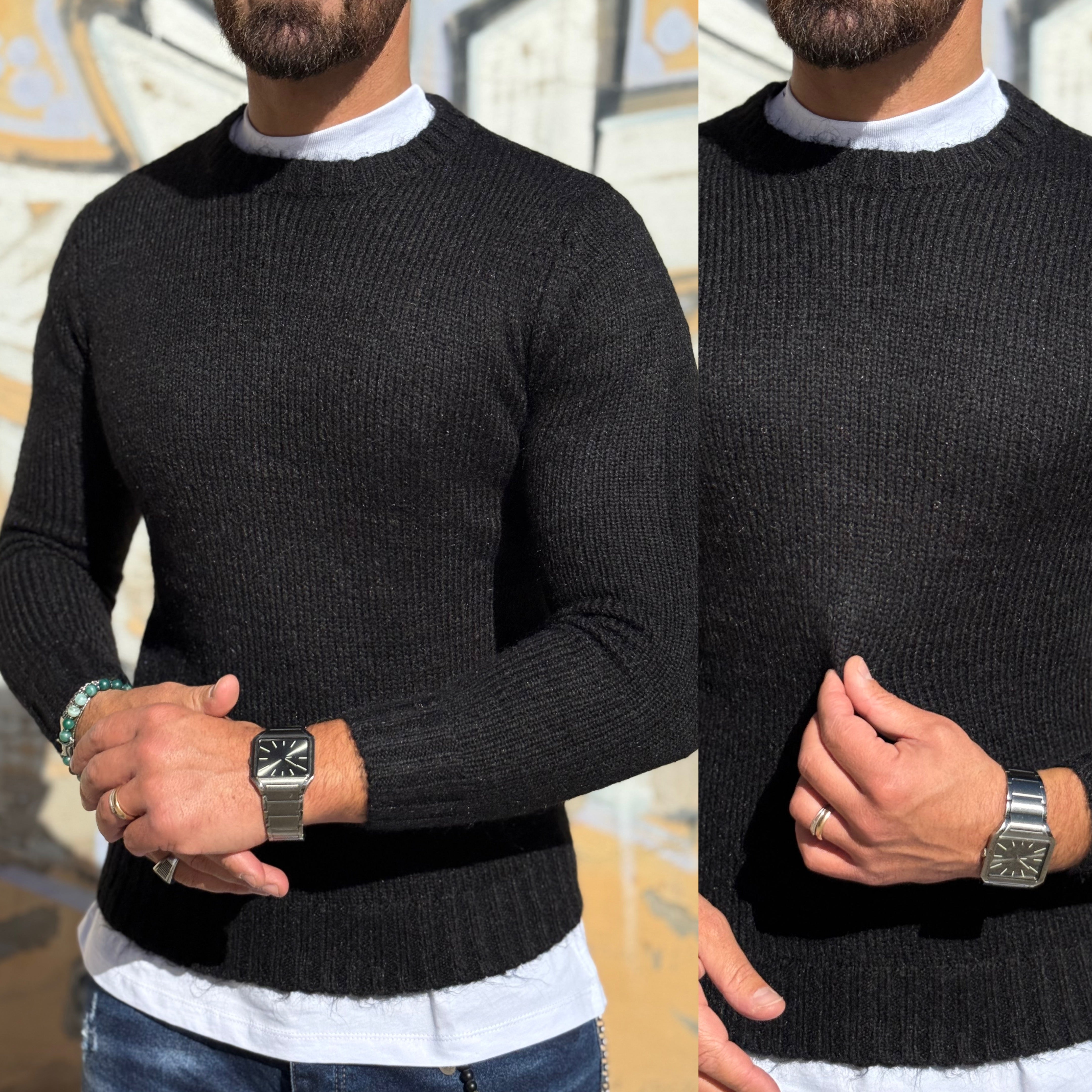 Maglione morbidissimo girocollo overd