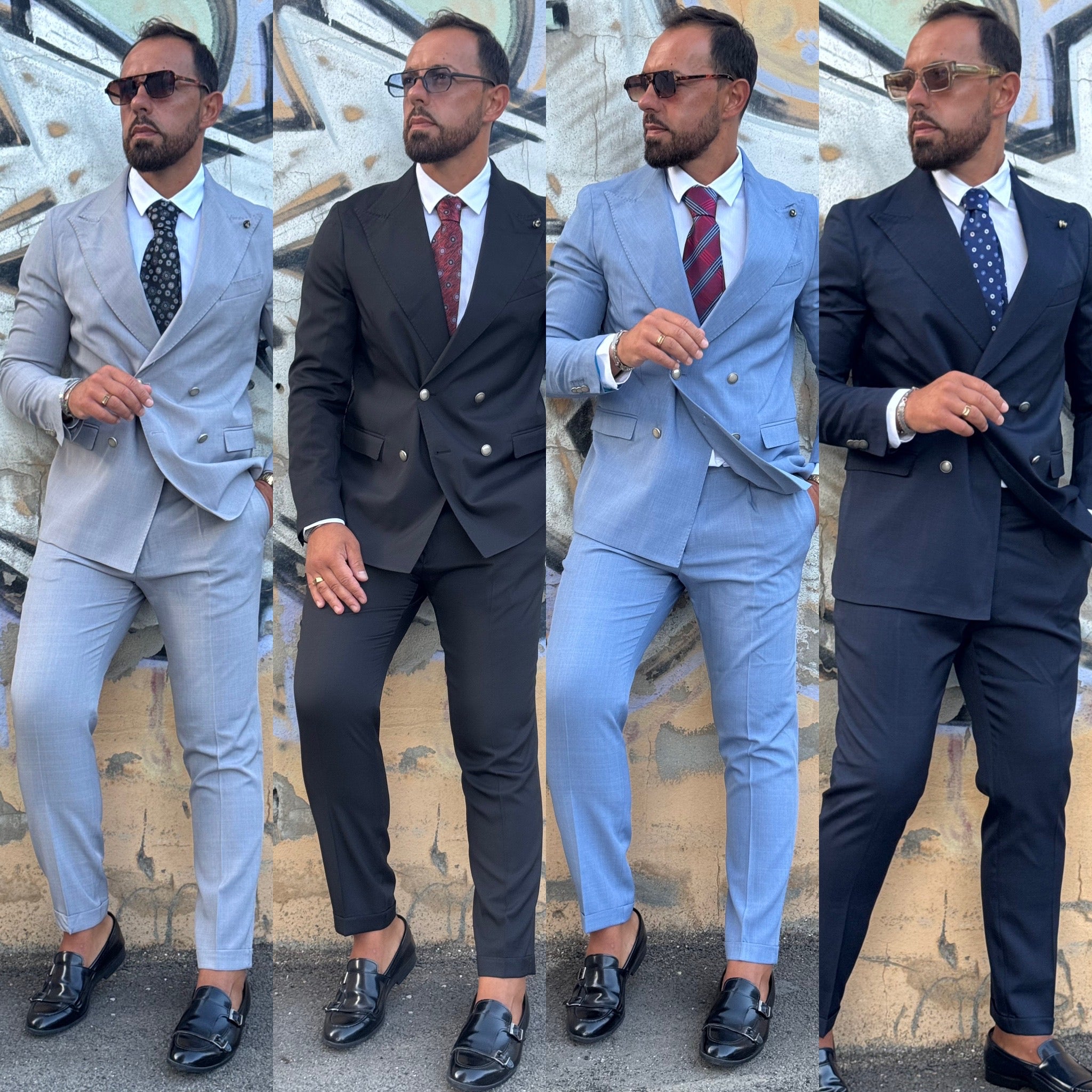 Abito sartoriale doppiopetto Ddsmile